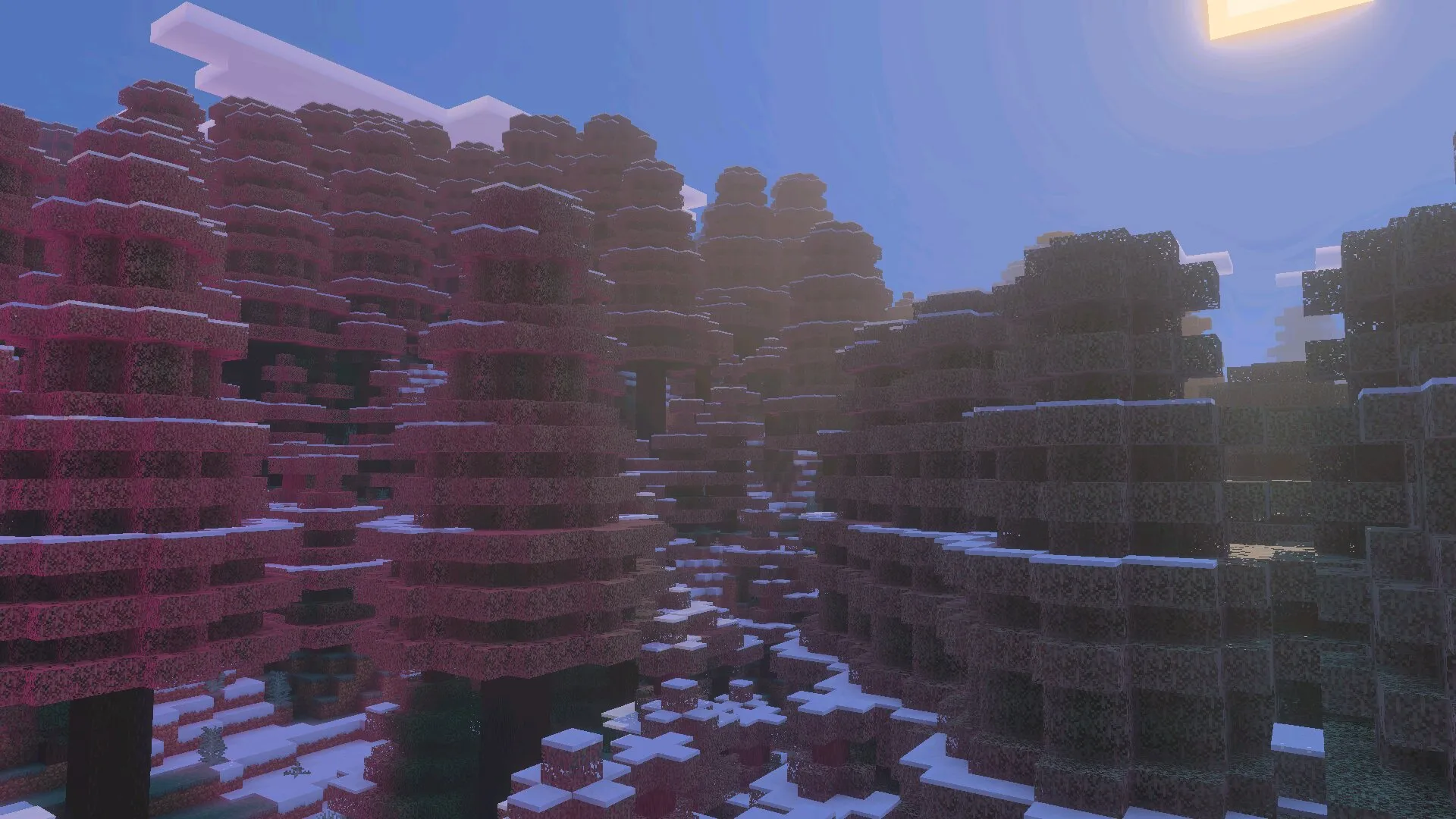 Лес из мода на биомы в Майнкрафт ПЕ