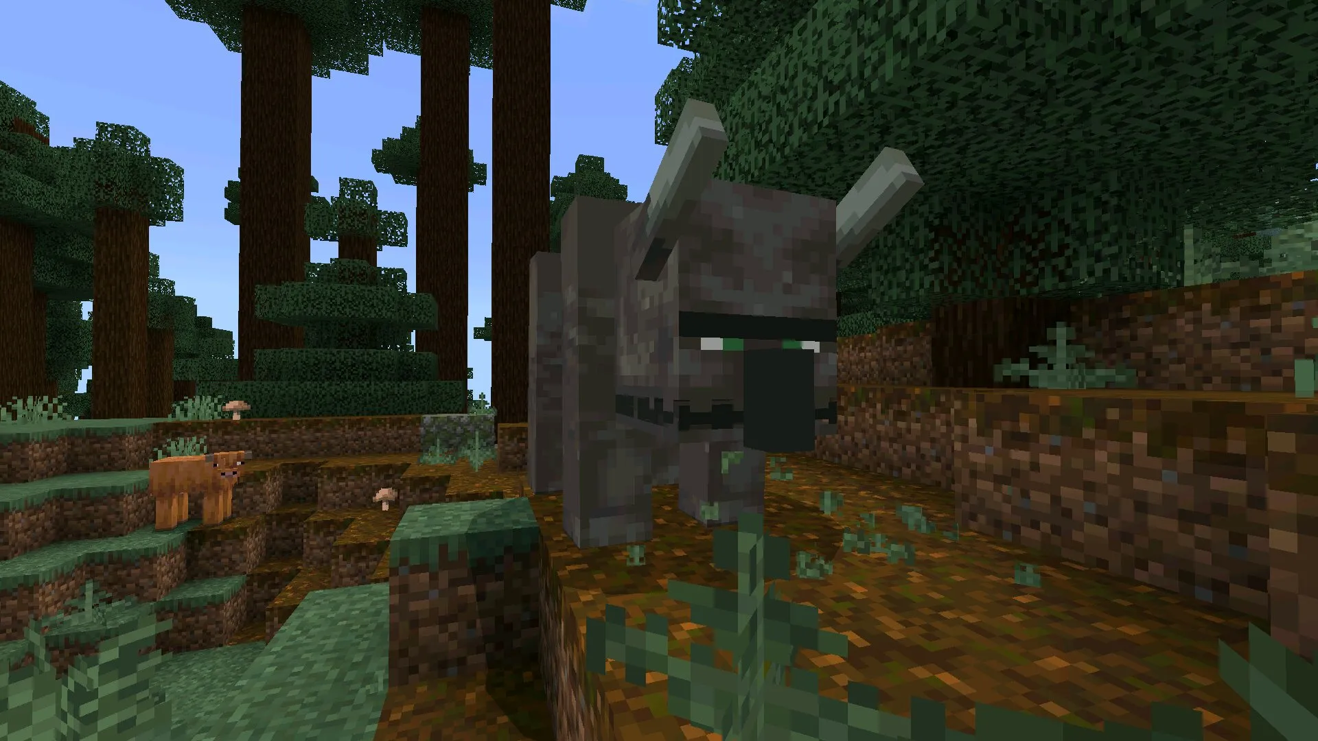 Разрушитель из мода на диких животных в Майнкрафт ПЕ