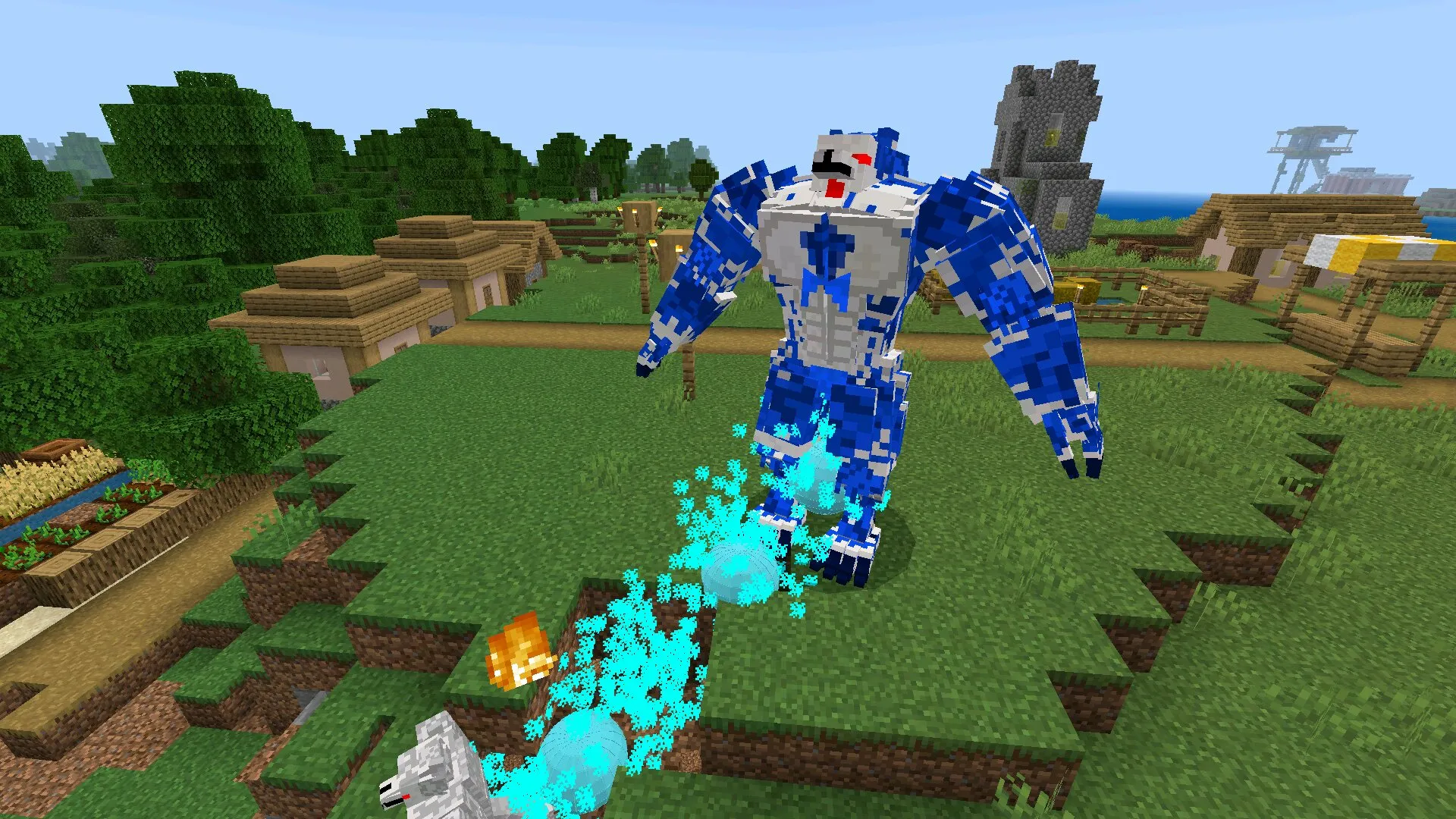 Босс из мода на оборотней в Майнкрафт ПЕ