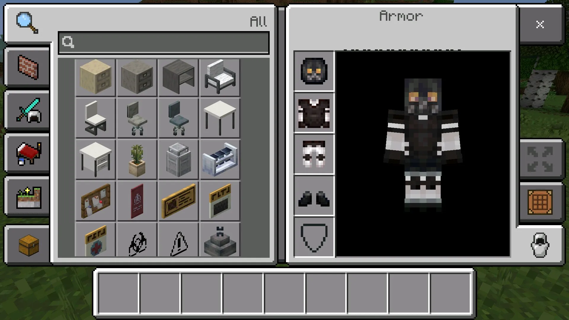 Инвентарь из мода на SCP в Майнкрафт ПЕ