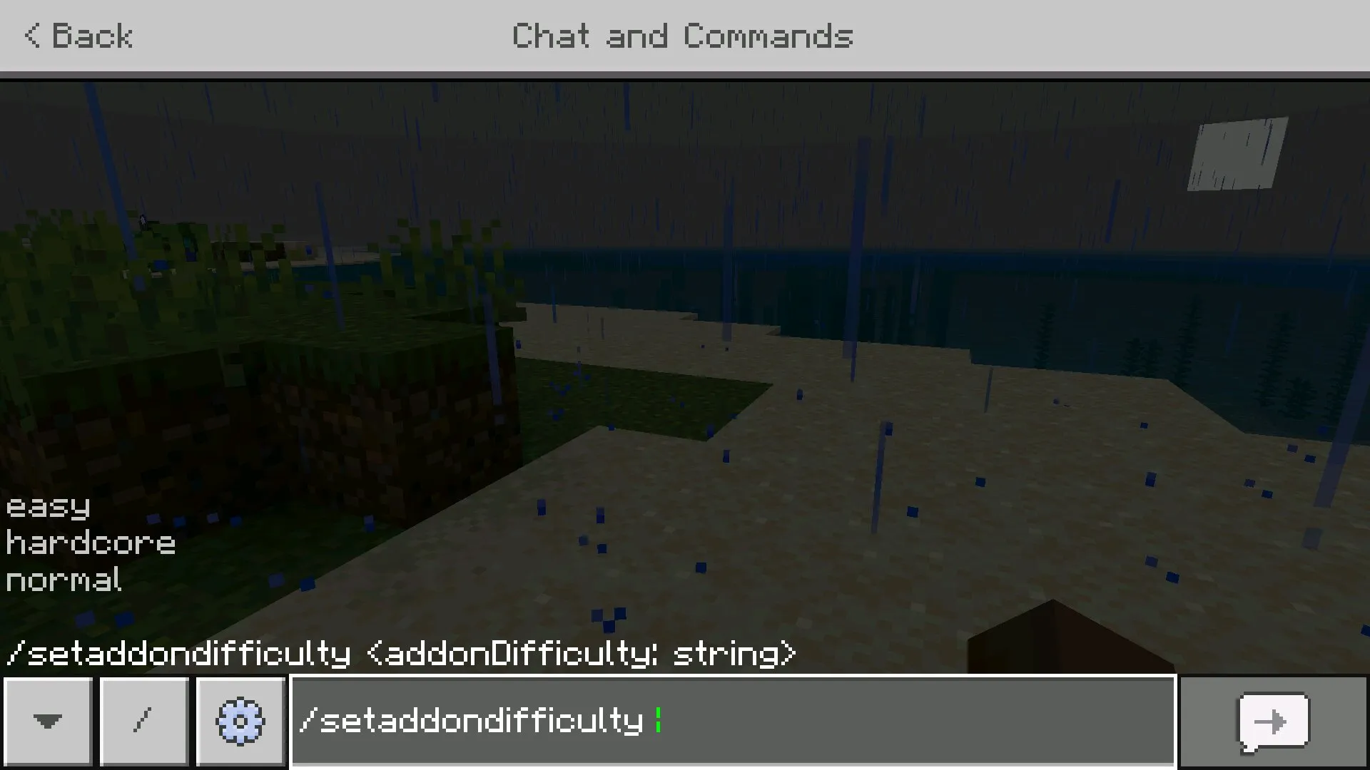 Команда из мода на 1 жизнь в Майнкрафт ПЕ