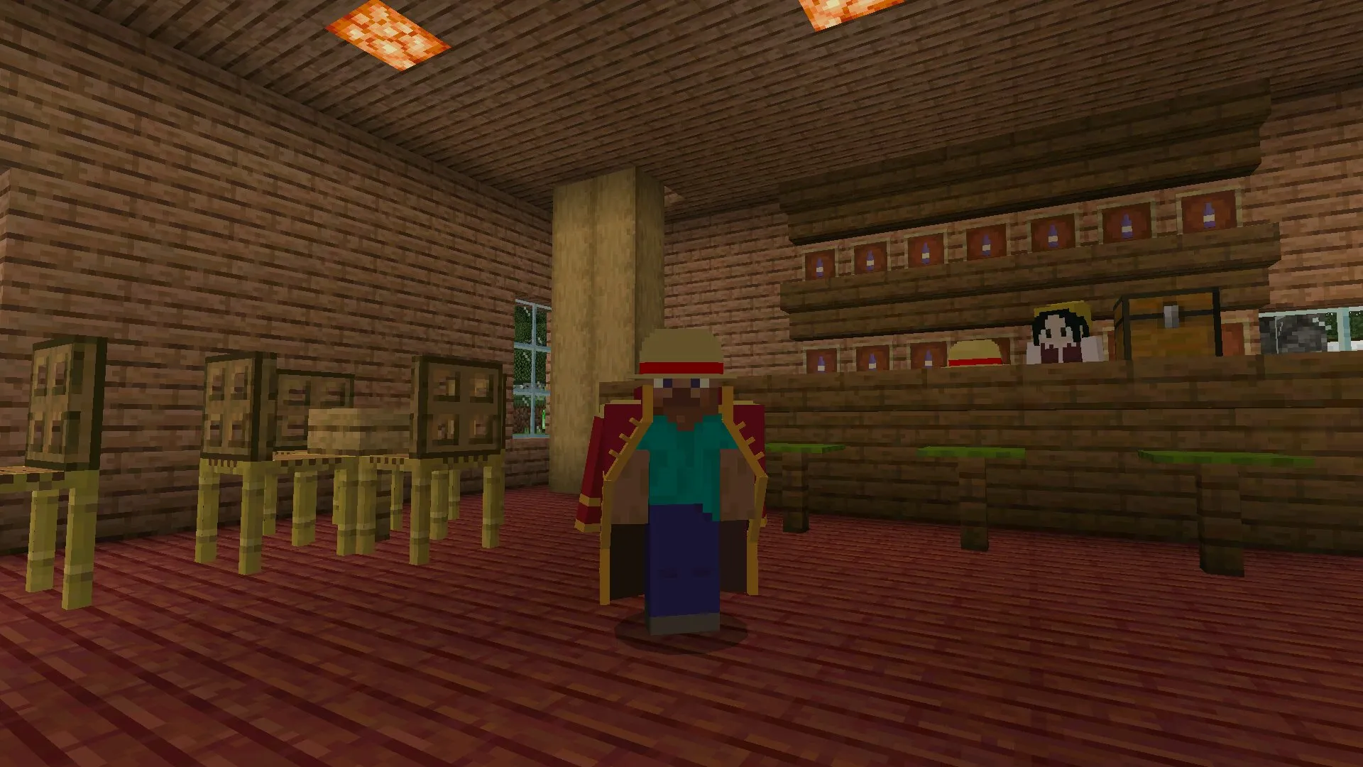 Герой из мода на Ван Пис в Майнкрафт ПЕ