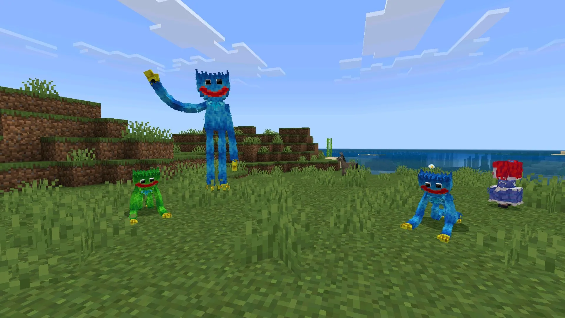 Персонажи из мода на Поппи Плейтайм в Майнкрафт ПЕ