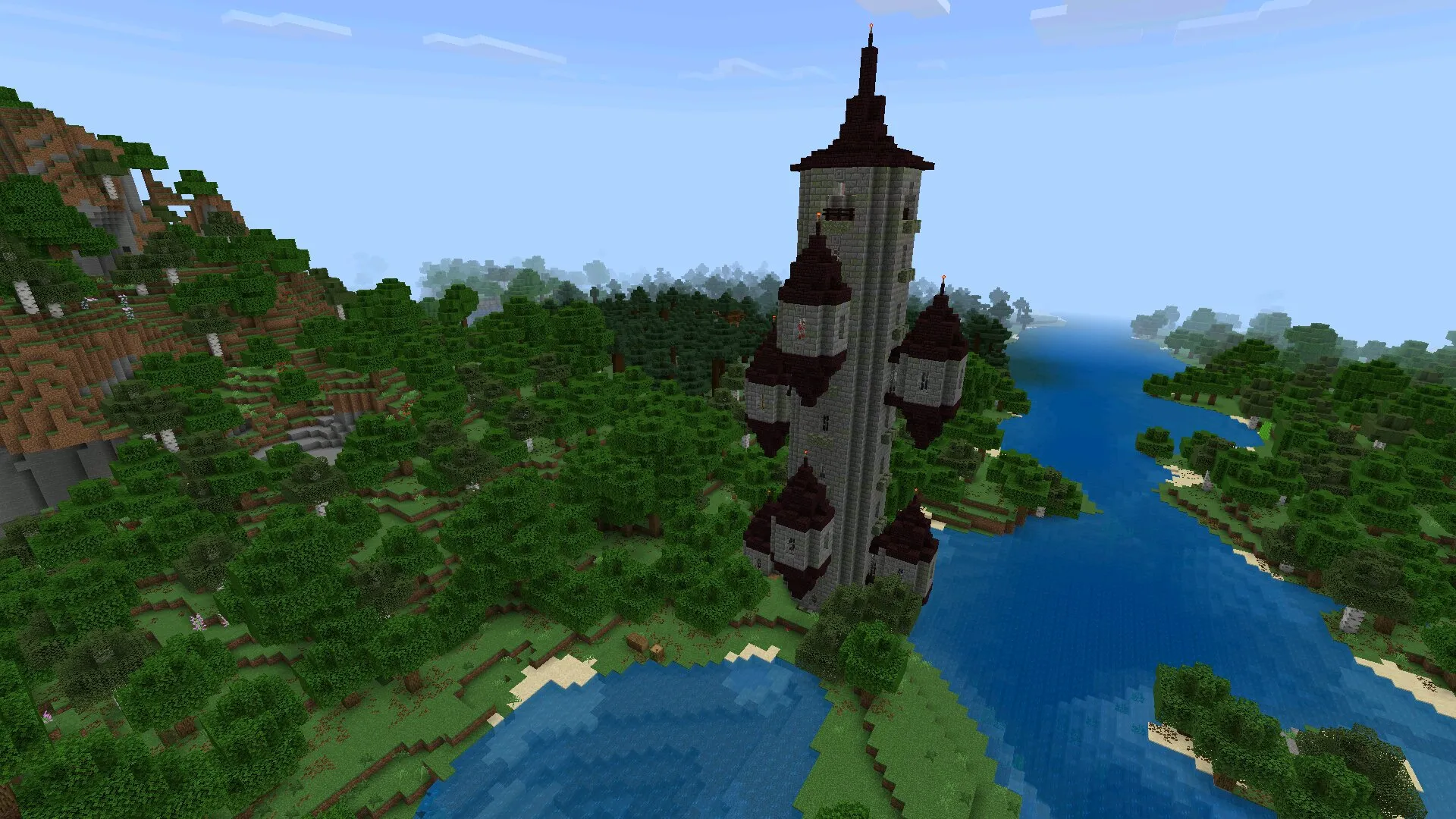 Постройка из мода на руины в Майнкрафт ПЕ