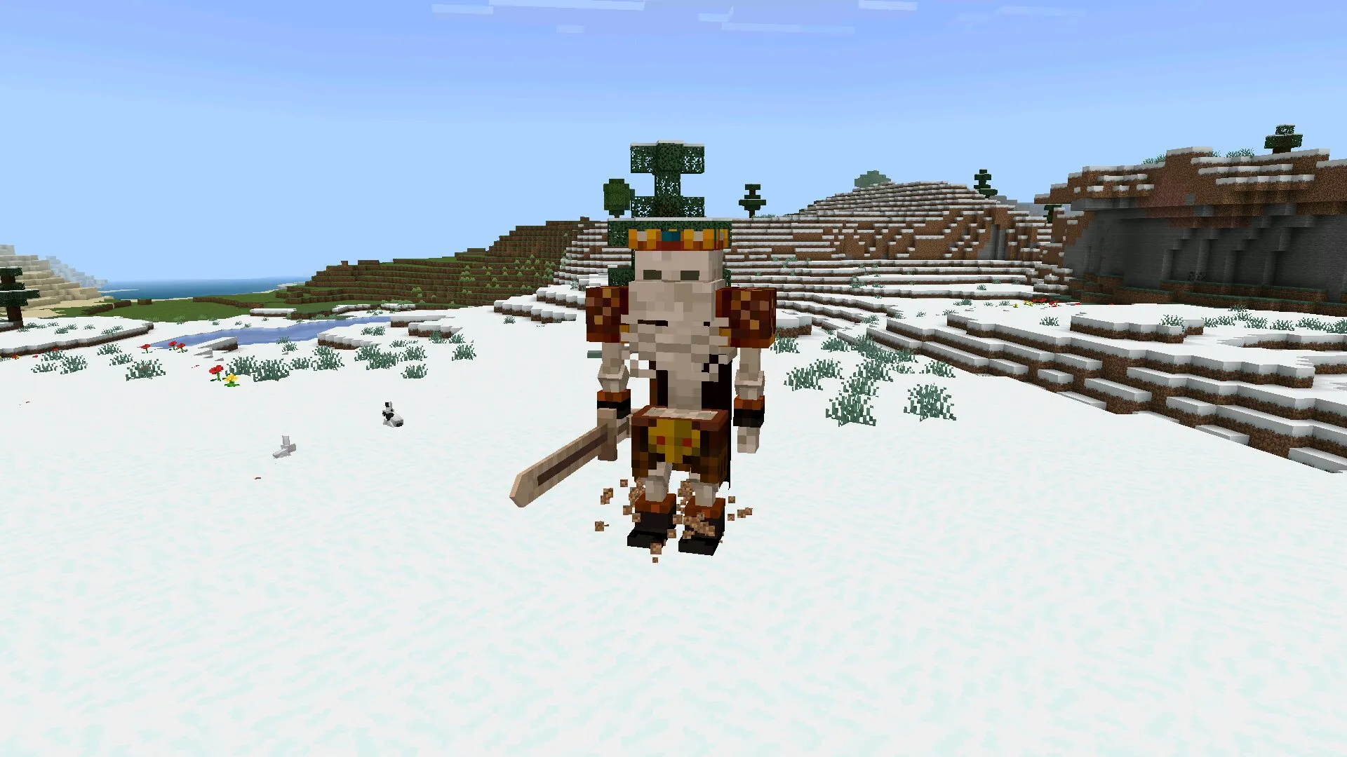 Король скелетов из мода на боссов в Майнкрафт ПЕ