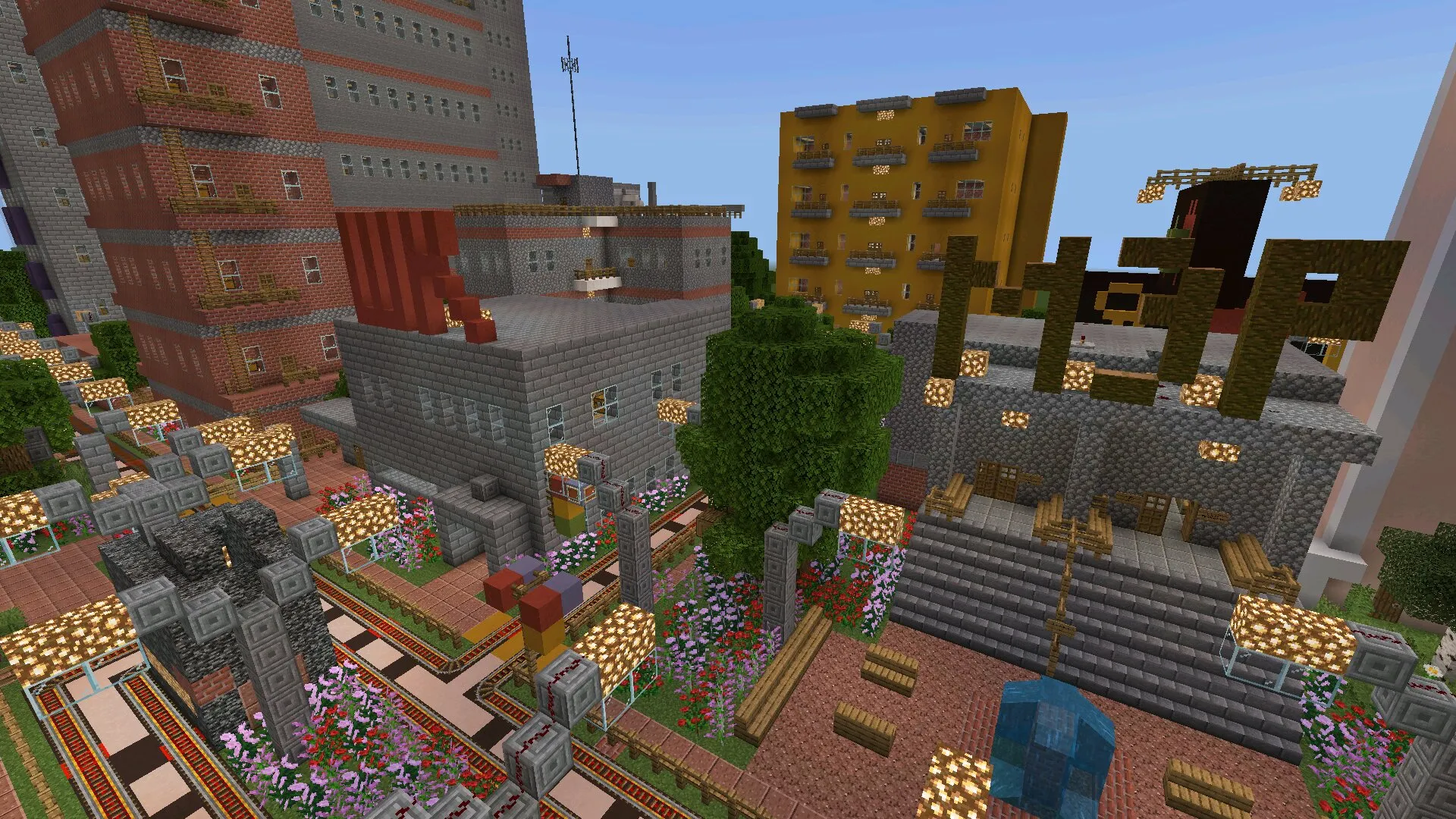 Город из карты СССР в Майнкрафт ПЕ