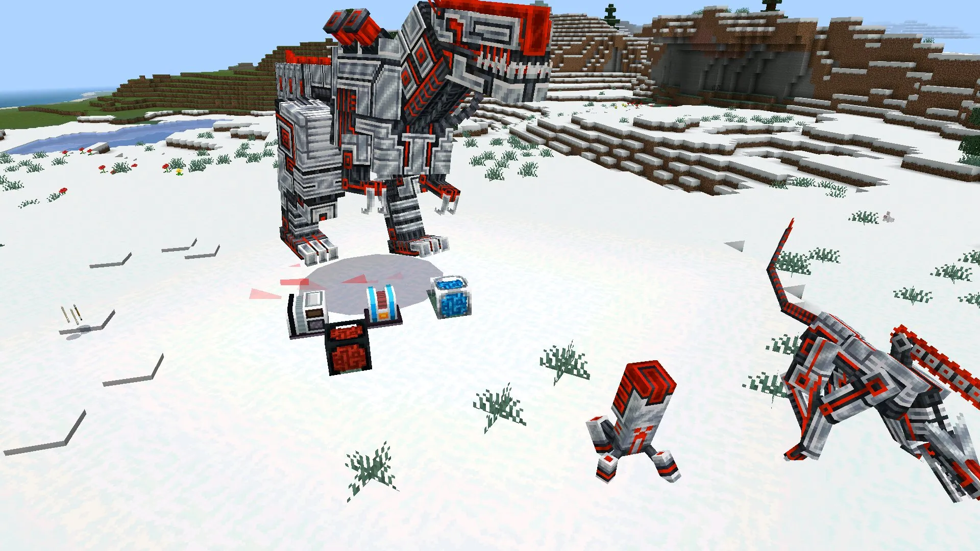 Мобы из Редстоун мода в Майнкрафт ПЕ