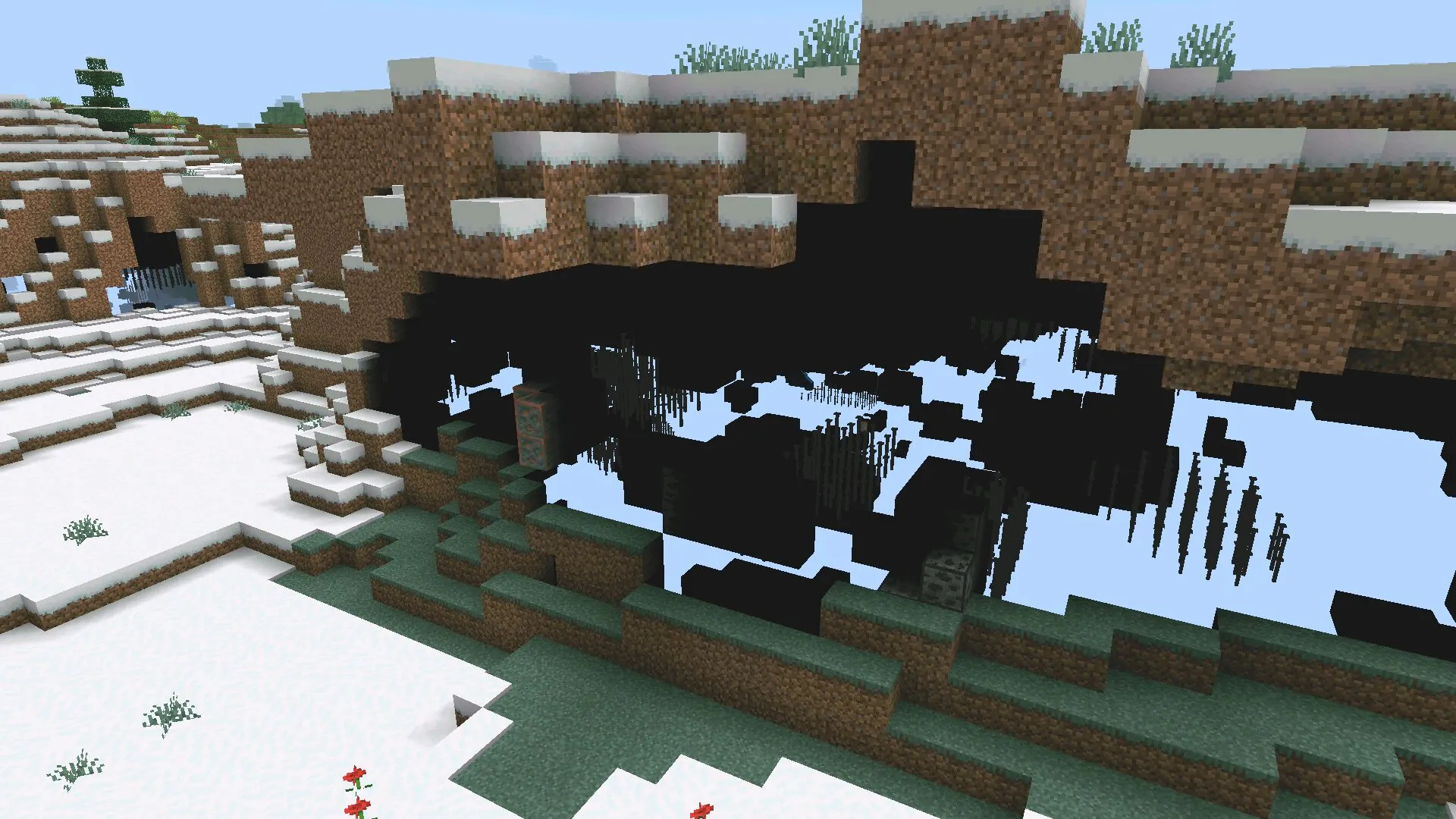 Просветка из мода на Икс Рей в Майнкрафт ПЕ