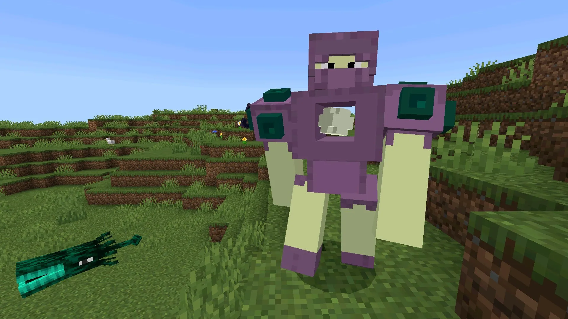 Моб из мода на эндер мир на Майнкрафт ПЕ