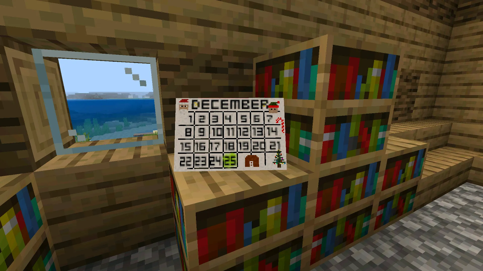 Расписание из мода на календарь на Майнкрафт ПЕ