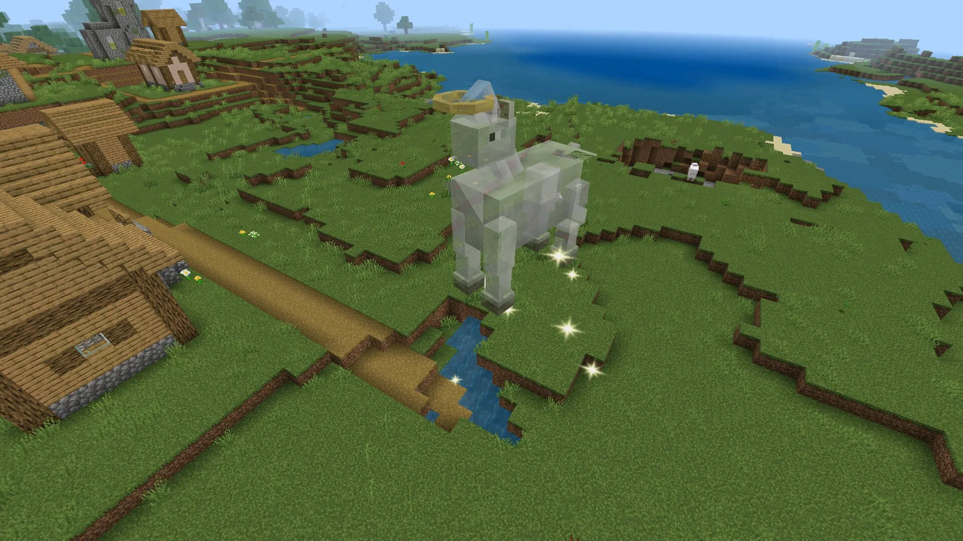 Призрак из мода на смерти мобов на Майнкрафт ПЕ