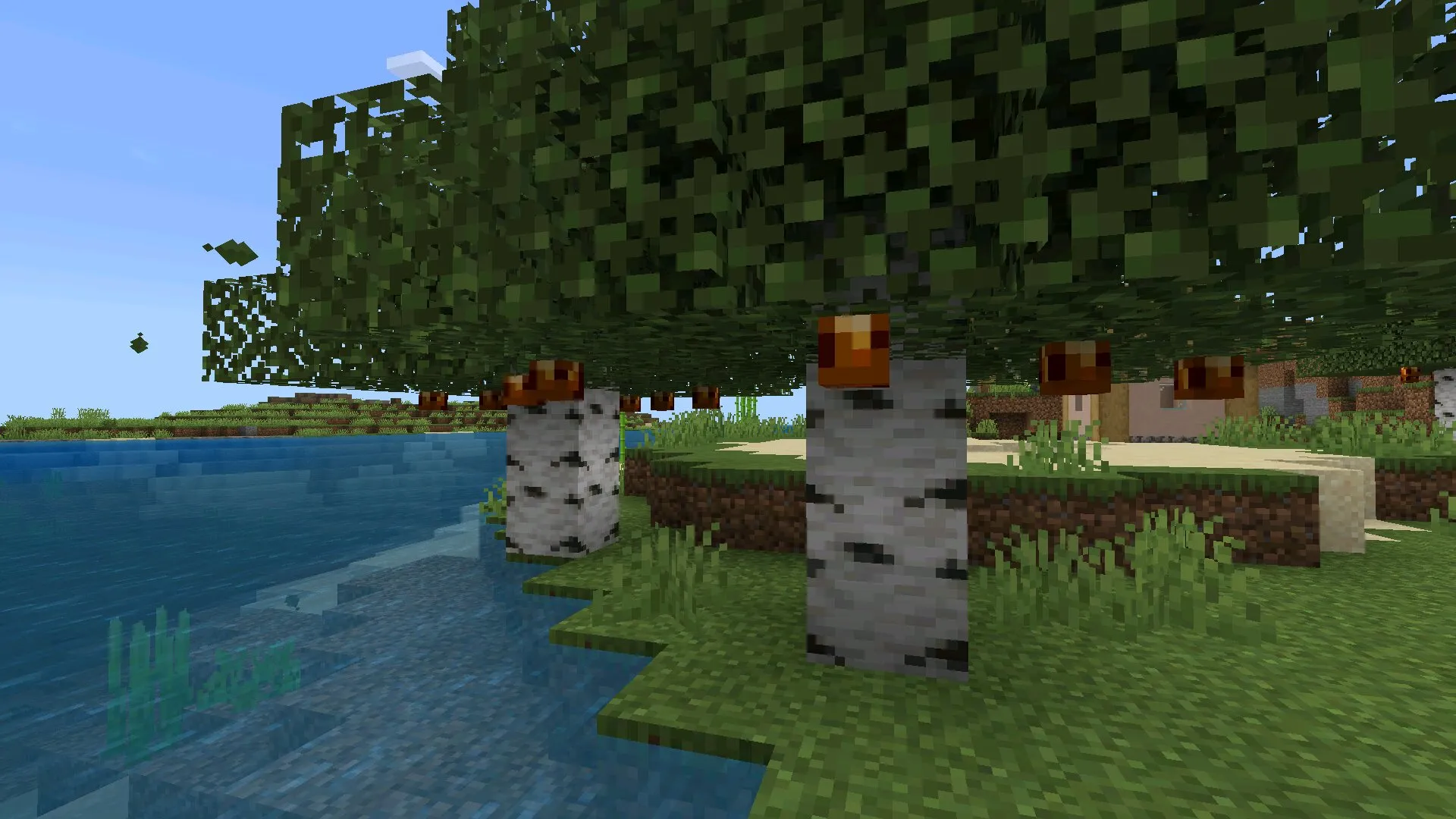 Деревья из мода на фрукты и овощи на Майнкрафт ПЕ