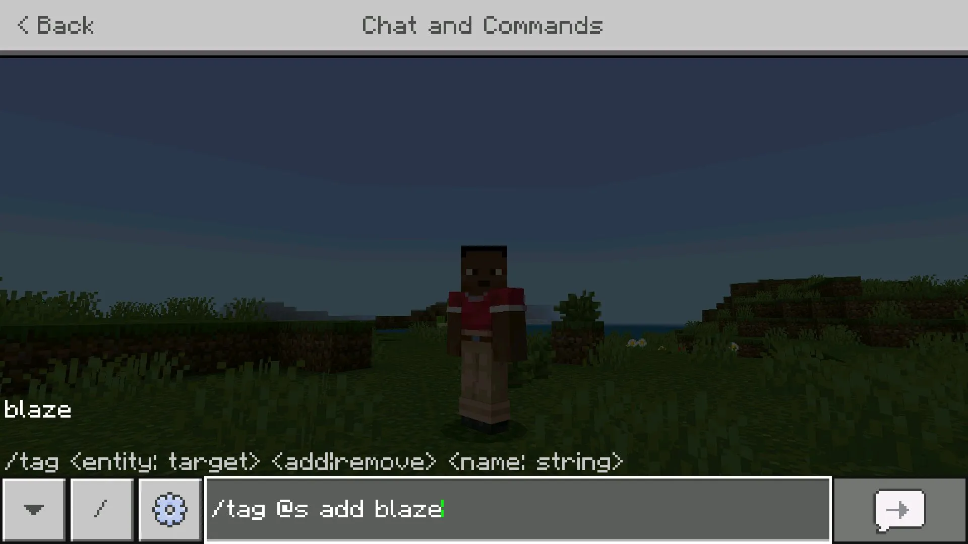 Команда из мода на способности мобов на Майнкрафт ПЕ