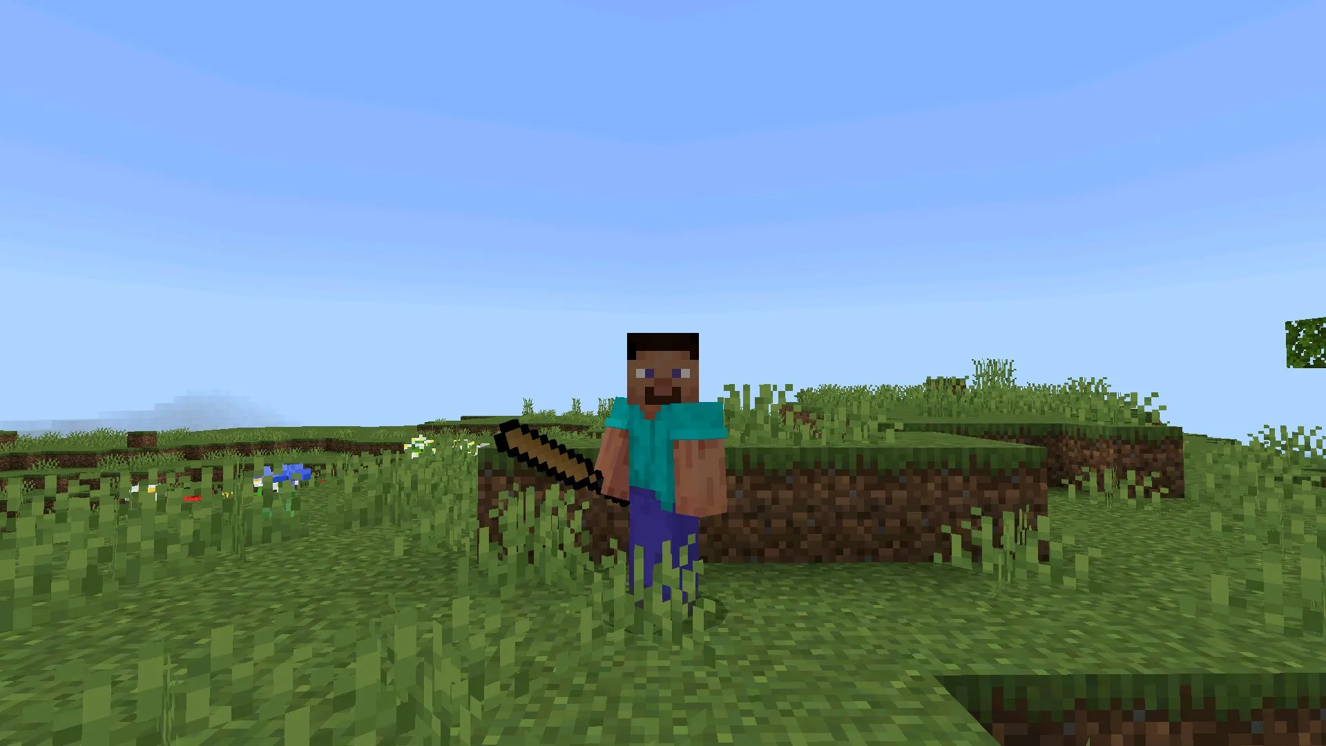 Стив из мода на бейсбол в Майнкрафт ПЕ