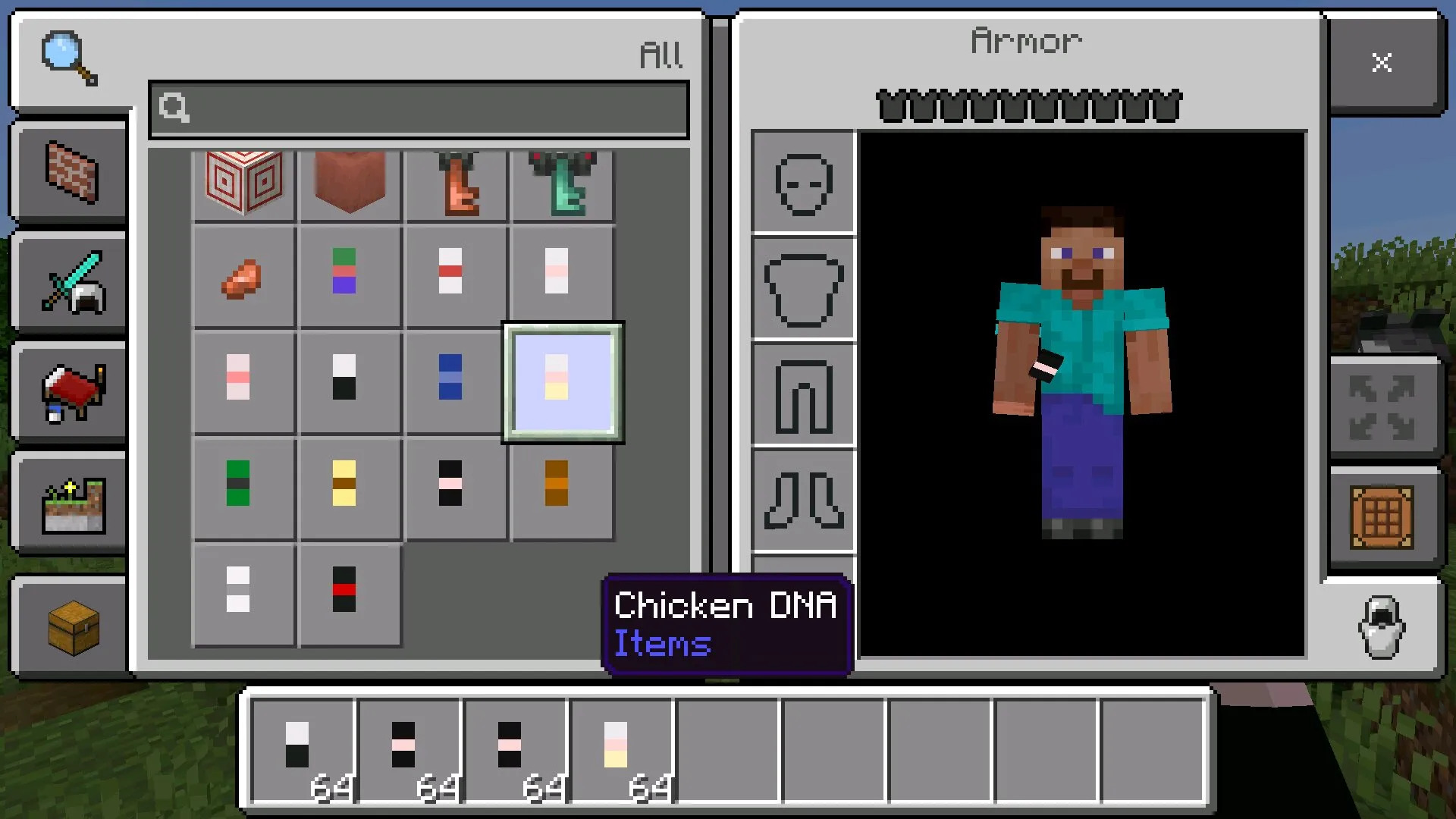 Инвентарь из мода Science Update на Майнкрафт ПЕ
