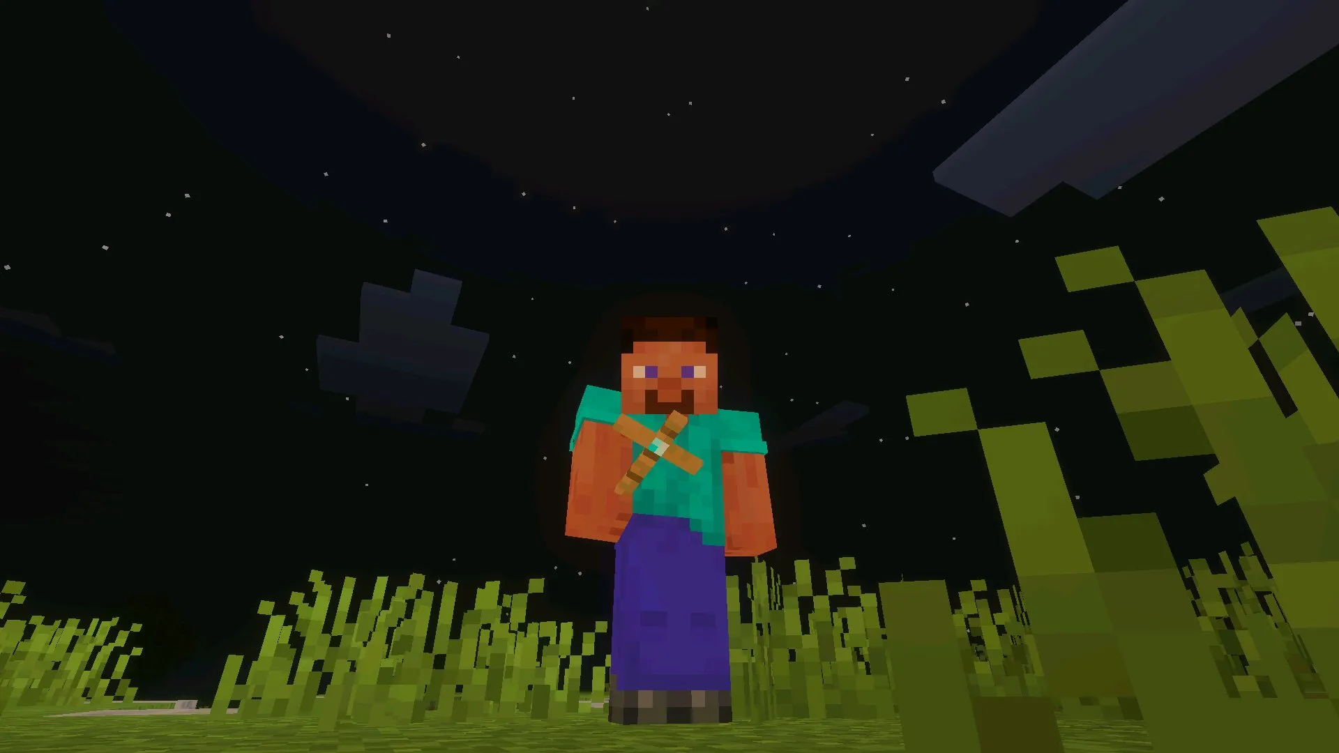 Крест из мода на глюки на Майнкрафт ПЕ