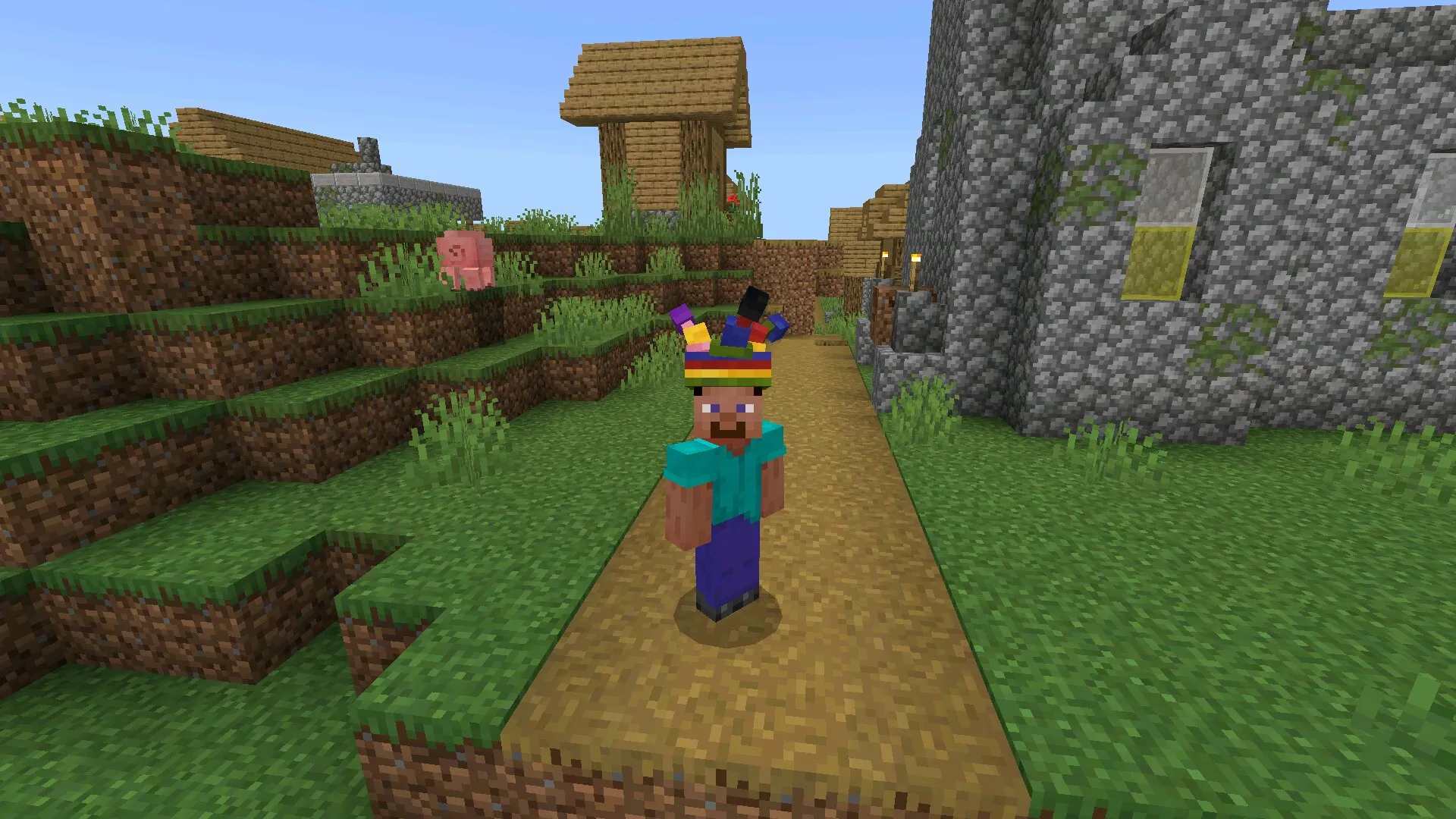 Шапка шута из мода на шляпы на Майнкрафт ПЕ