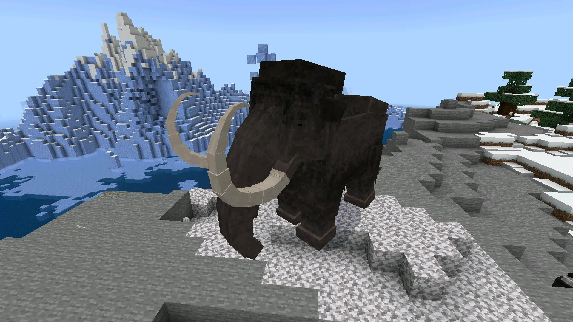 Мамонт из мода Натуралист на Майнкрафт ПЕ
