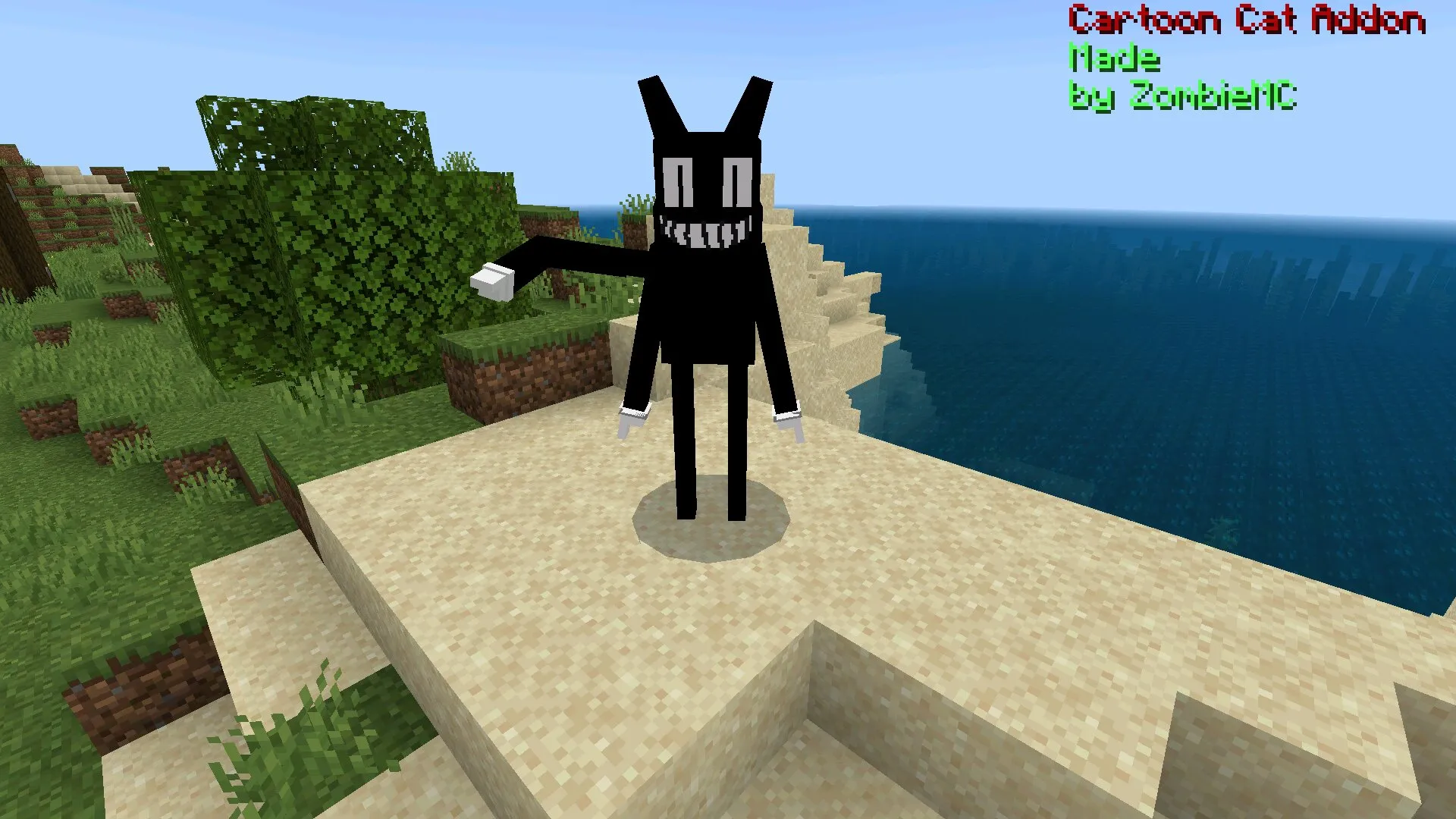 Моб из мода на Картун Кэта на Майнкрафт ПЕ