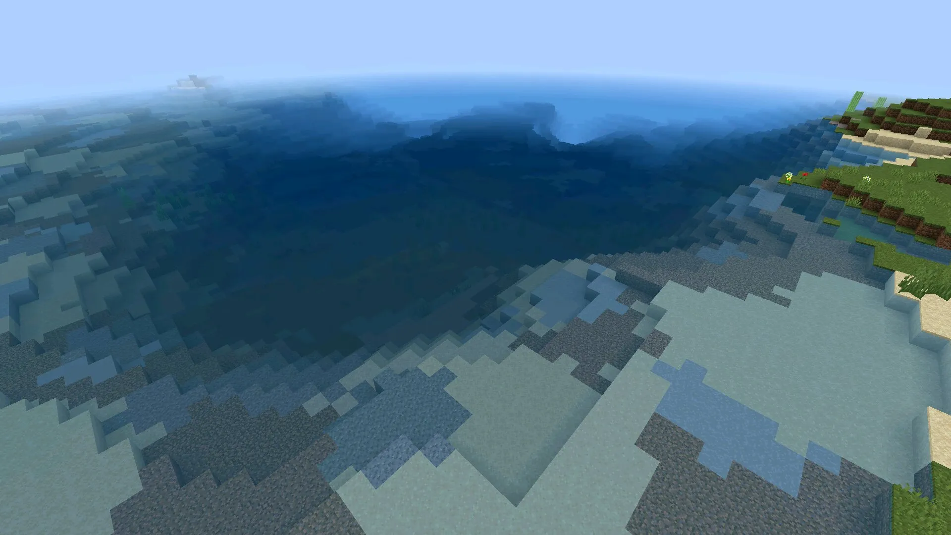 Море из текстуры Vanilla RTX на Майнкрафт ПЕ