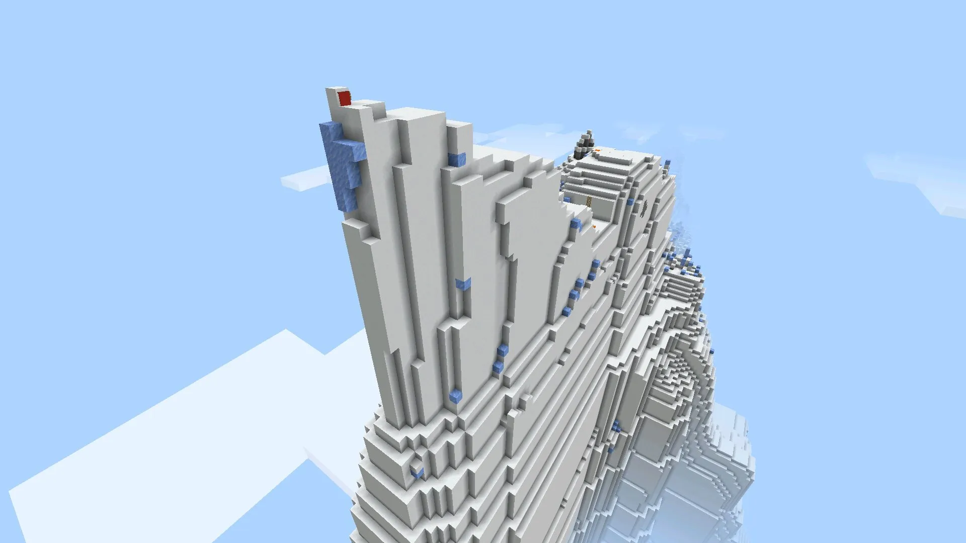 Вершина из карты на Эверест на Майнкрафт ПЕ