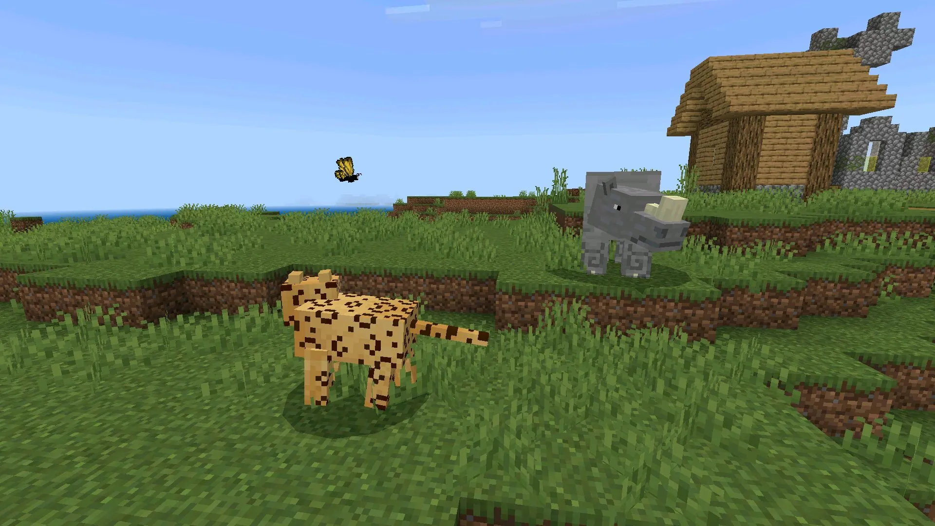 Звери из Immersive Mod в Майнкрафт ПЕ