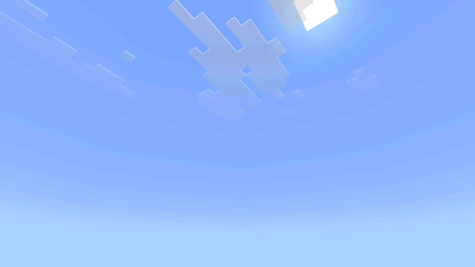 Небо из карты без блоков в Майнкрафт ПЕ