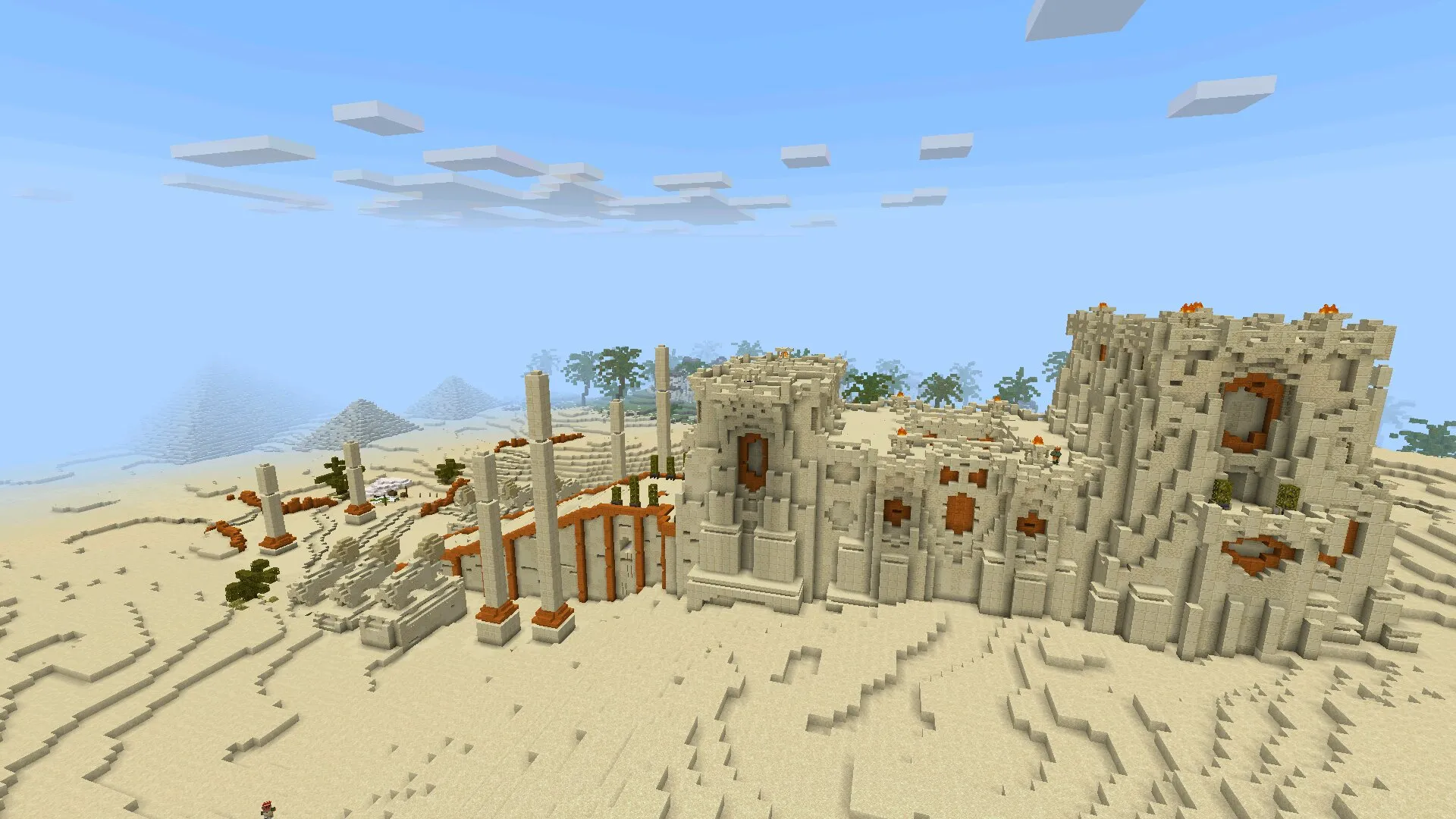 Египет из карты древнего города в Майнкрафт ПЕ