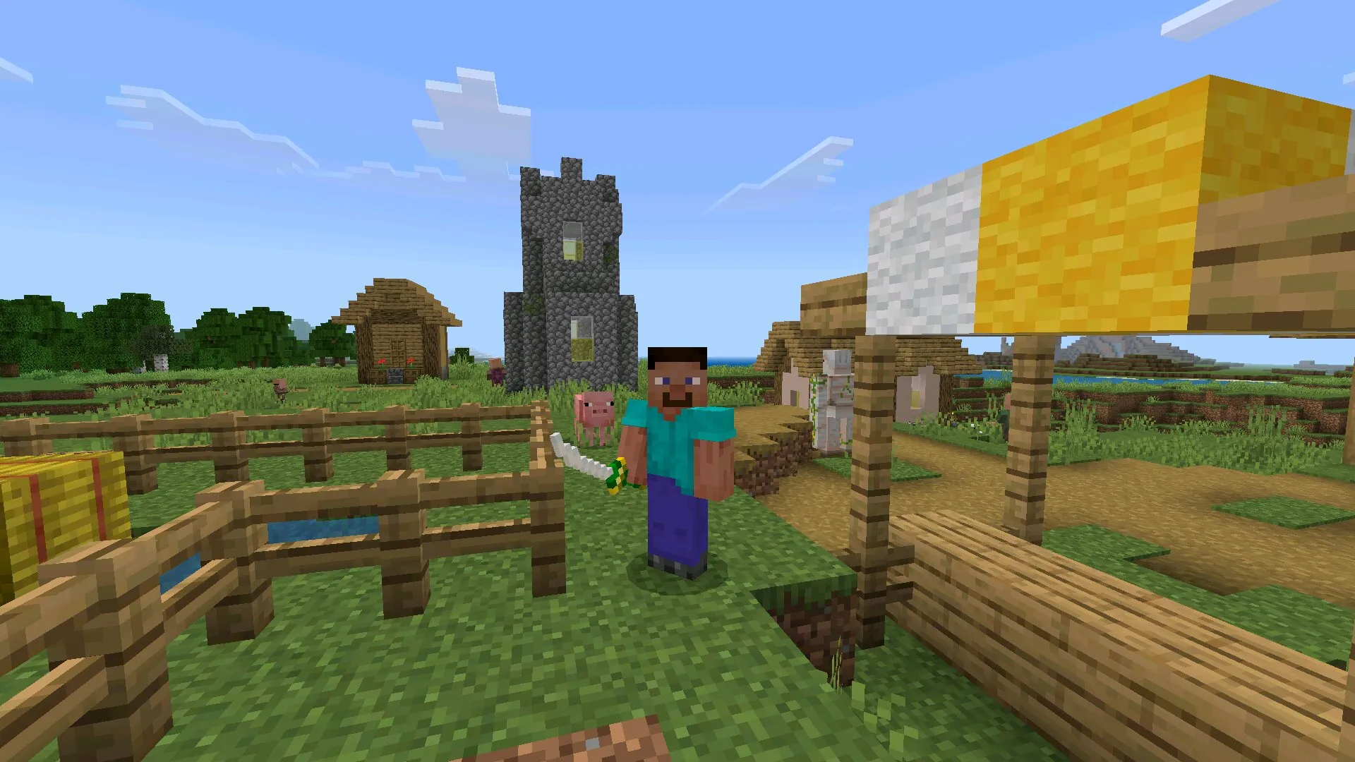 Оружие из мода на катаны в Майнкрафт ПЕ