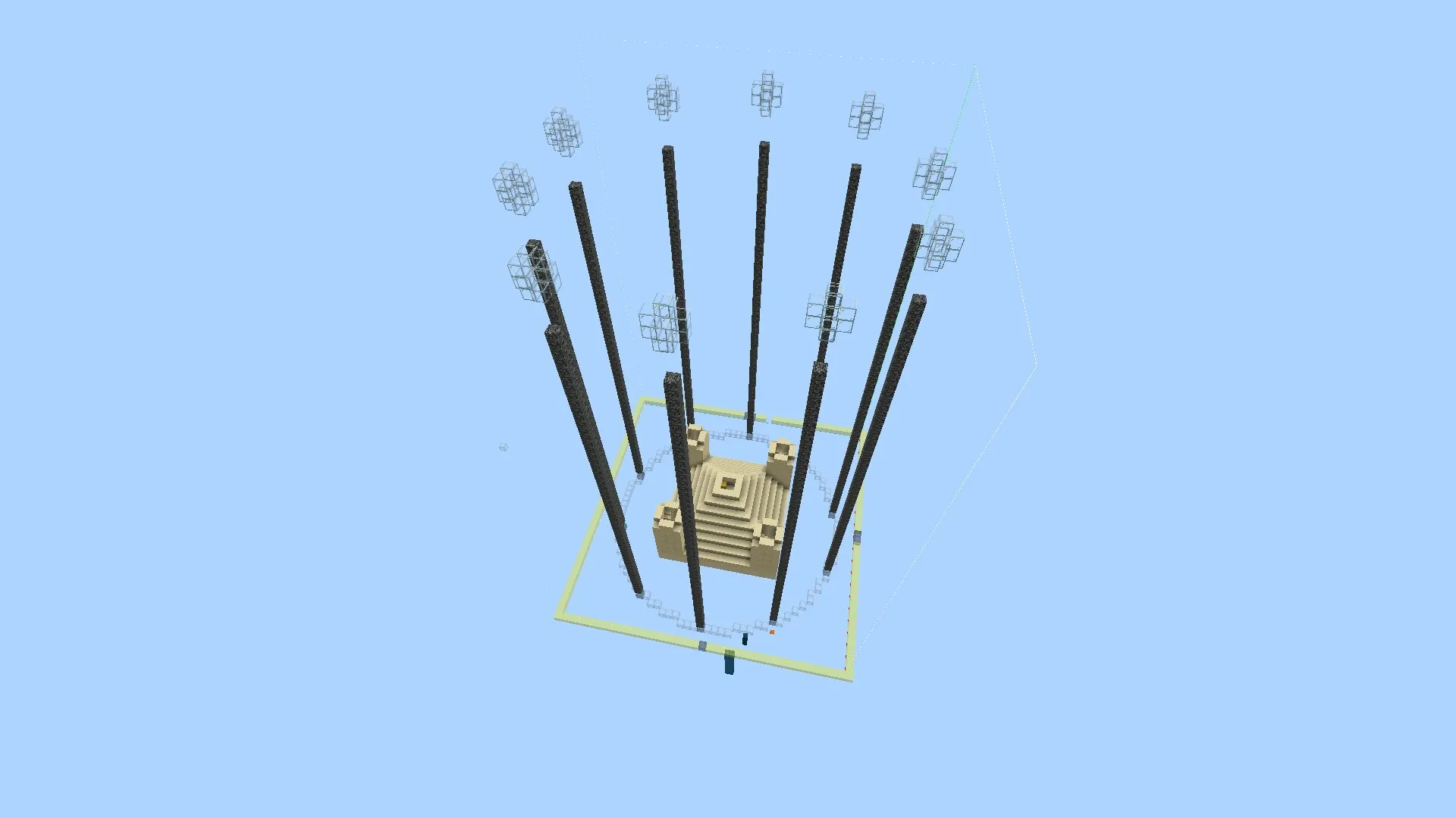 Локация из карты Столбы в Майнкрафт ПЕ
