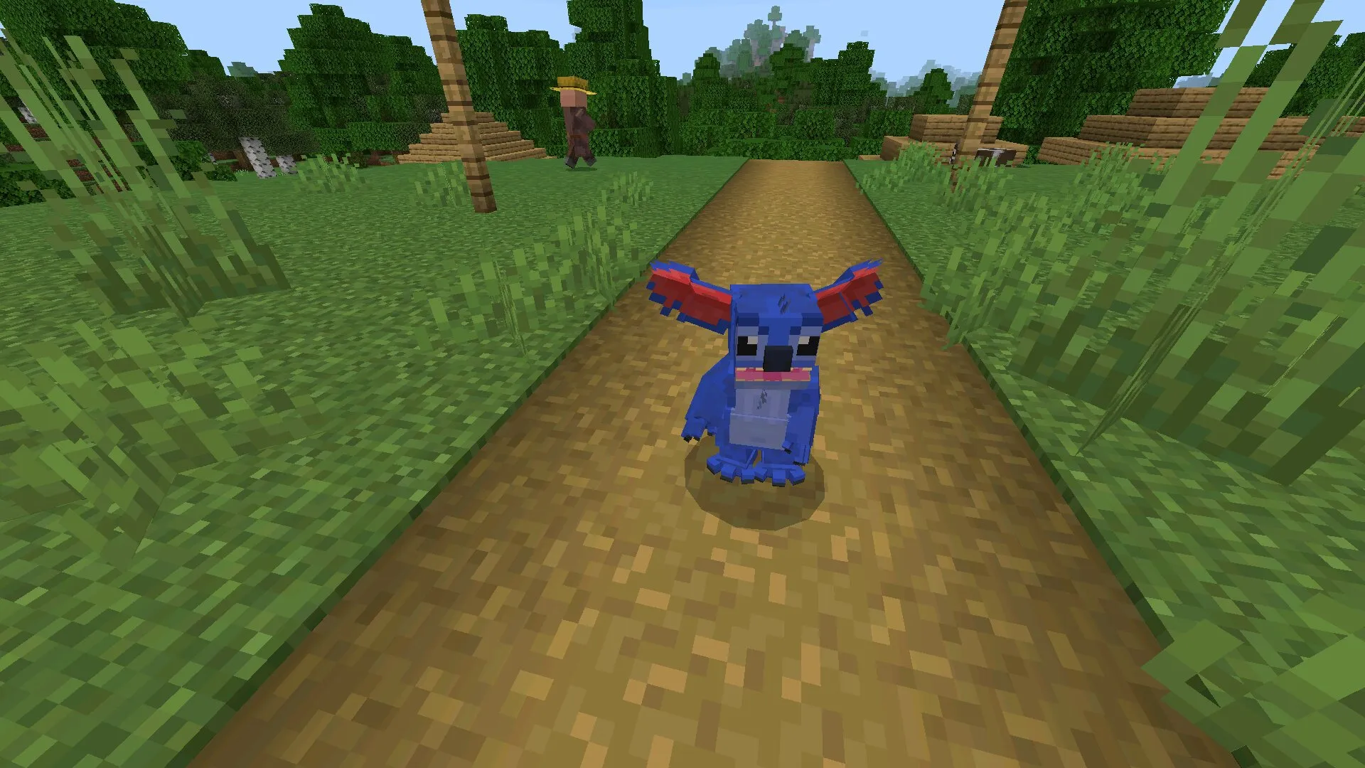 Персонаж из мода на Лило и Стич в Майнкрафт ПЕ