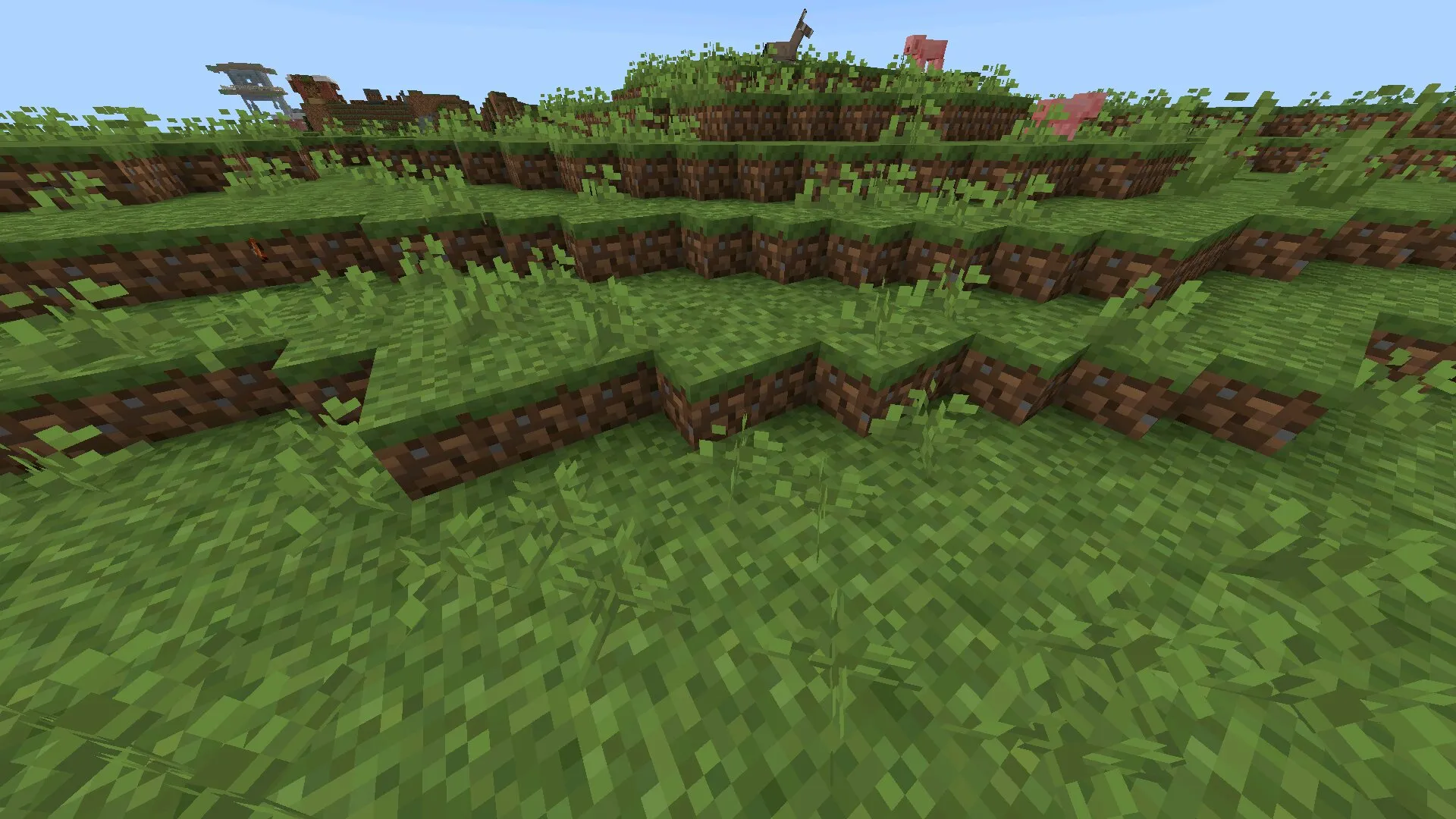 Трава из текстур 8 на 8 в Майнкрафт ПЕ