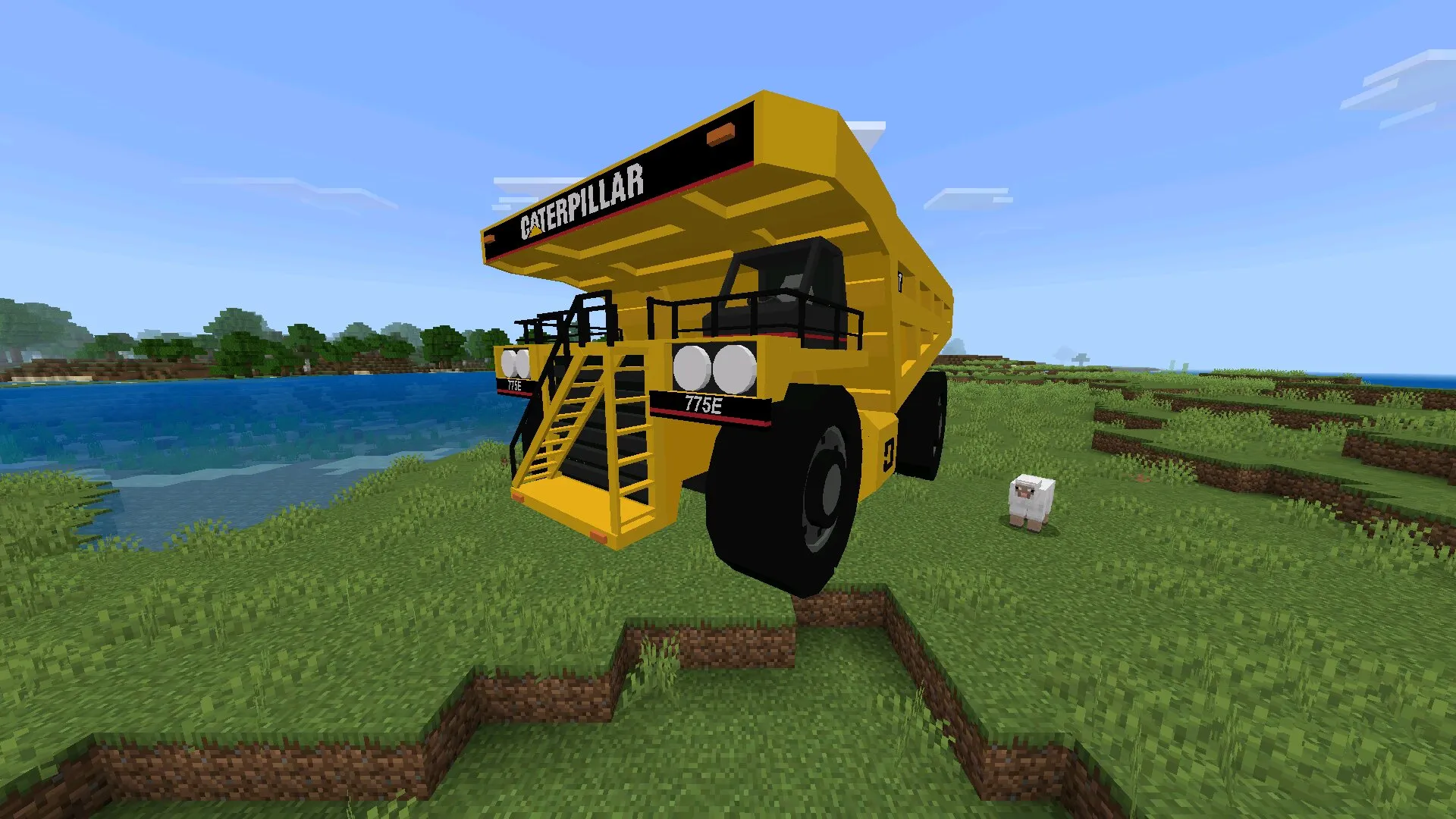 Самосвал из мода на фуру в Майнкрафт ПЕ