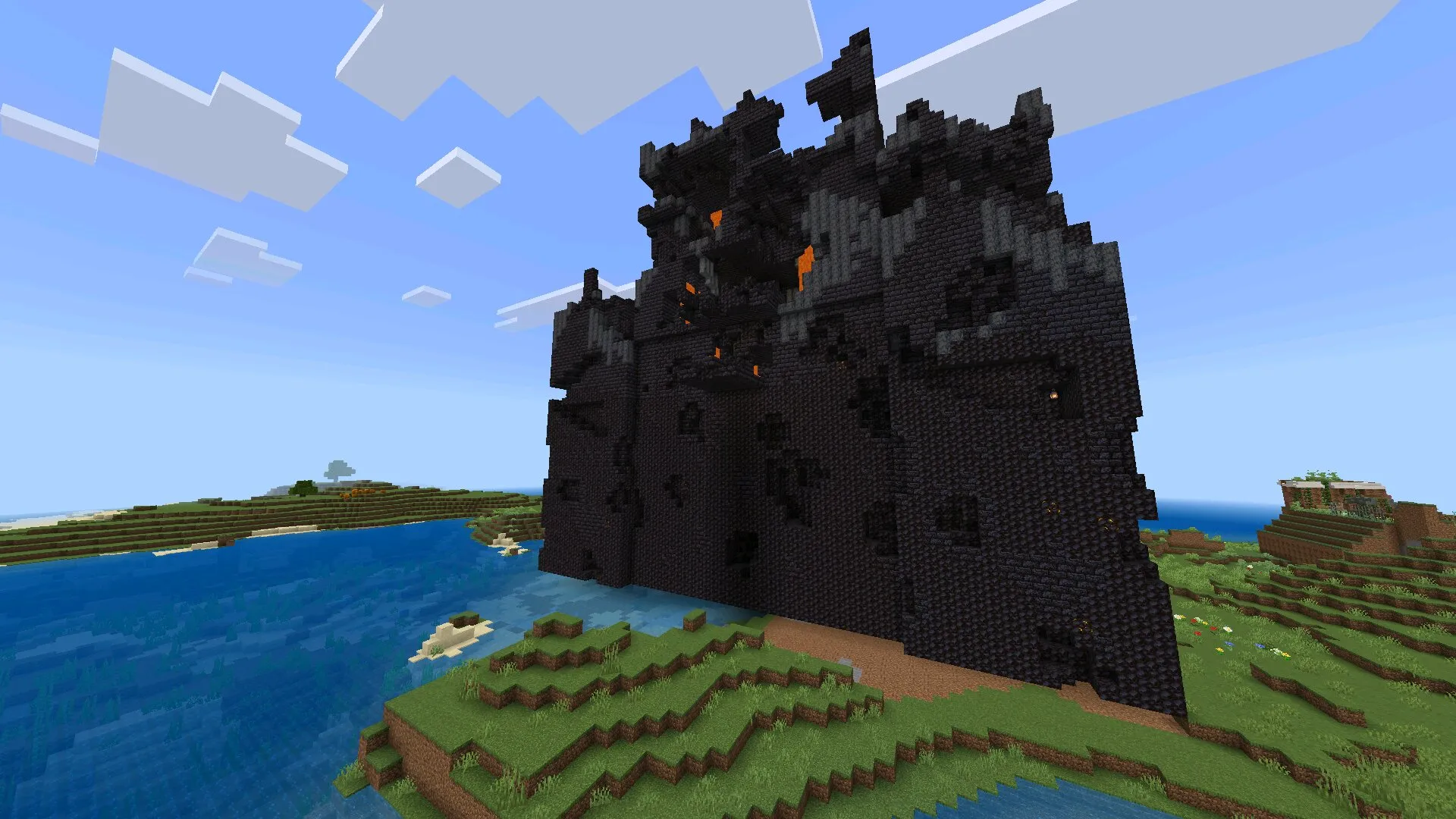Бастион из мода на генерацию деревни в Майнкрафт ПЕ
