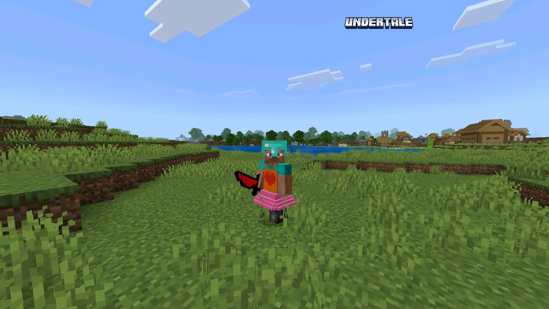 Наряд из мода андертейл на Майнкрафт ПЕ