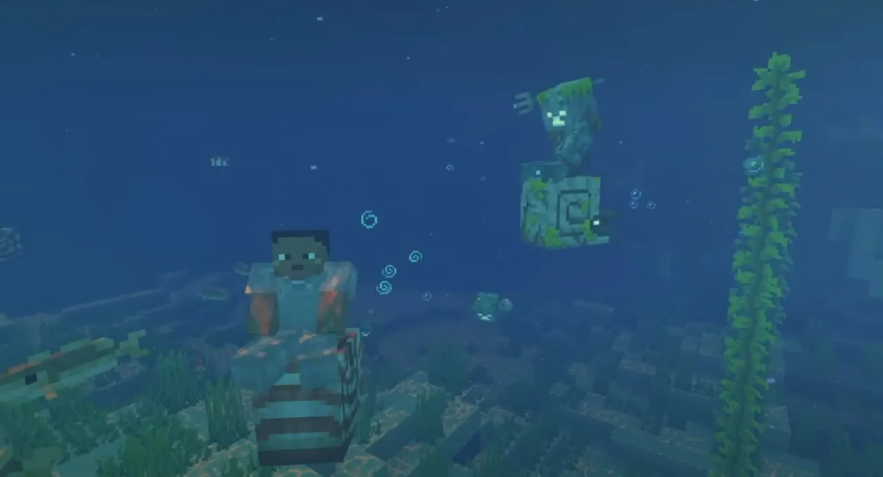 Зомби Наутилус с презентации Minecraft Live 2025