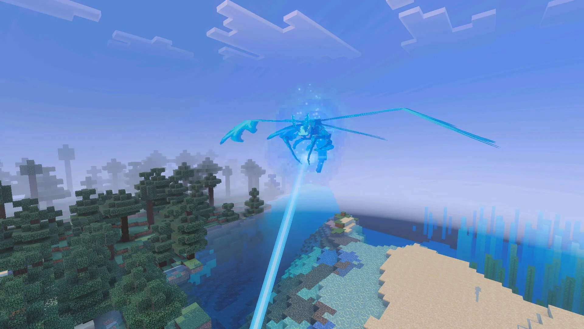 Бабочка из мода на кайдзю в Майнкрафт ПЕ