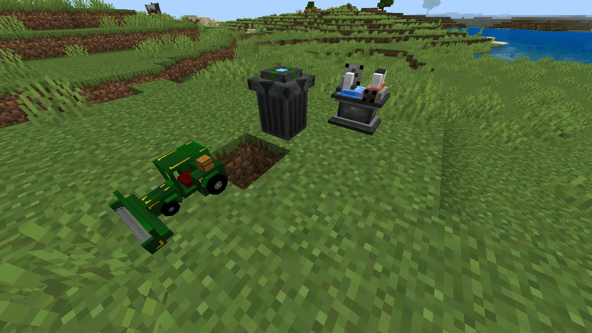 Блоки из мода на перемещение вещей в Майнкрафт ПЕ