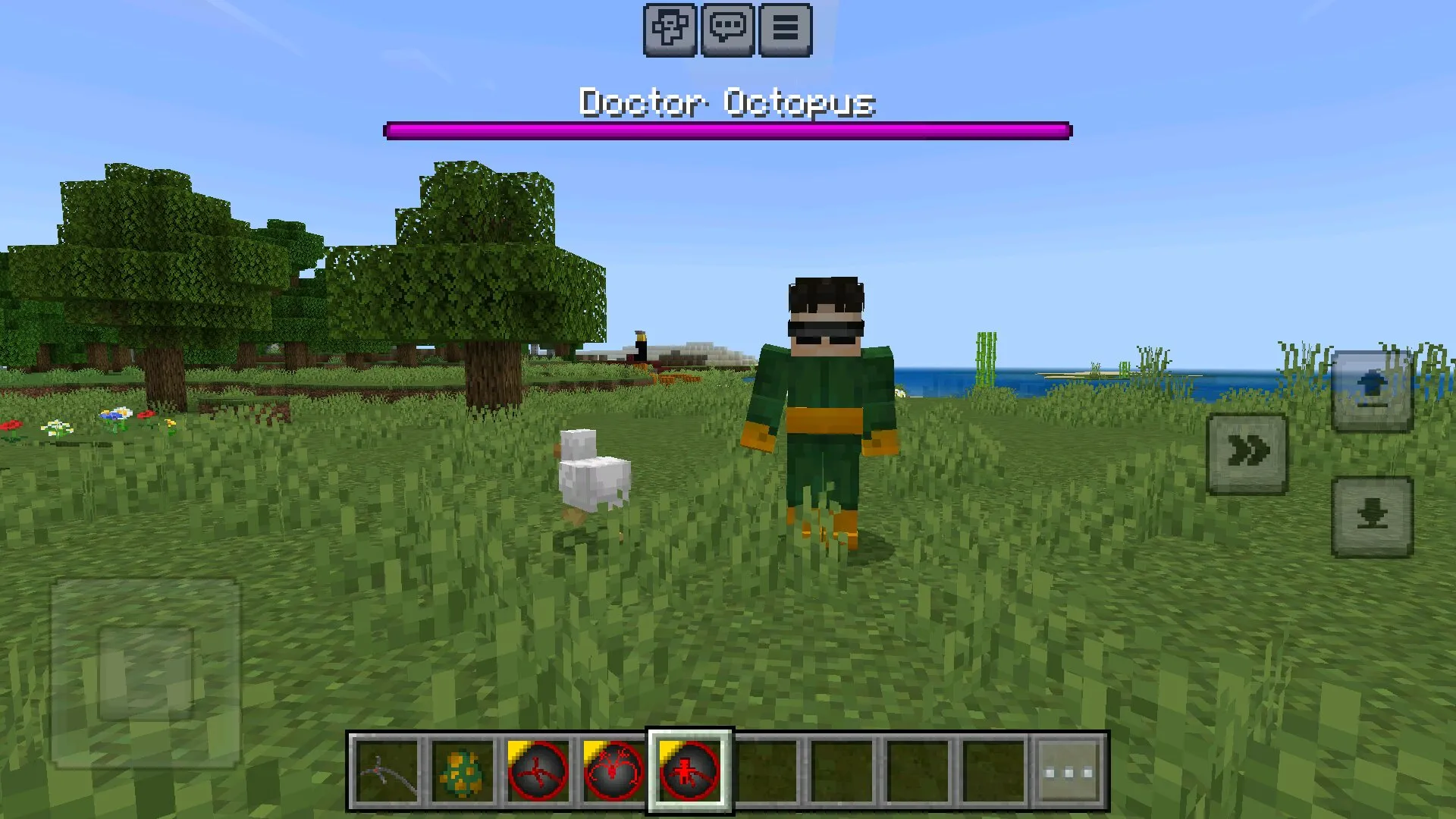 Босс из мода на доктора осьминога в Майнкрафт ПЕ