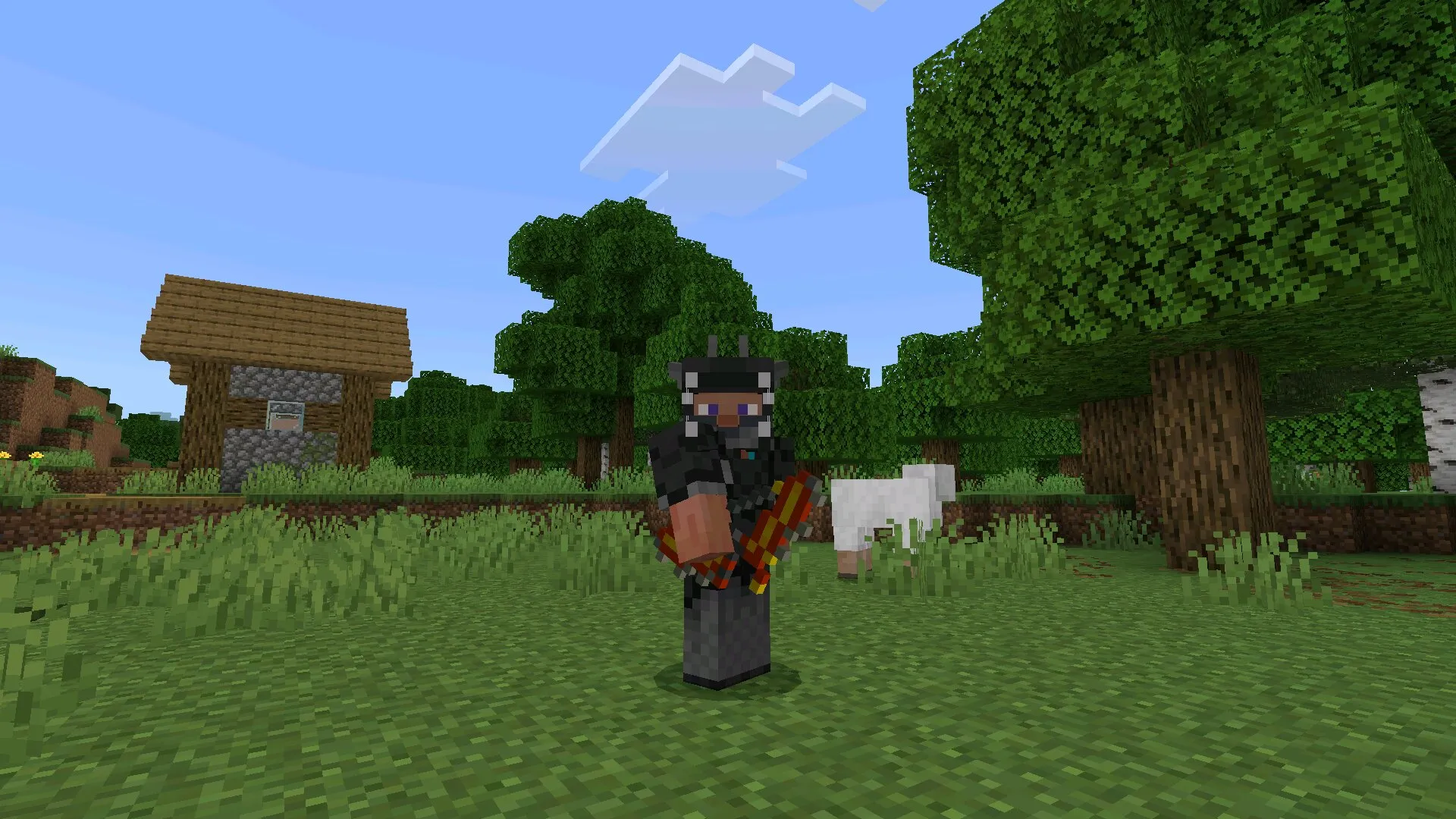 Броня из мода на лед и пламя в Майнкрафт ПЕ