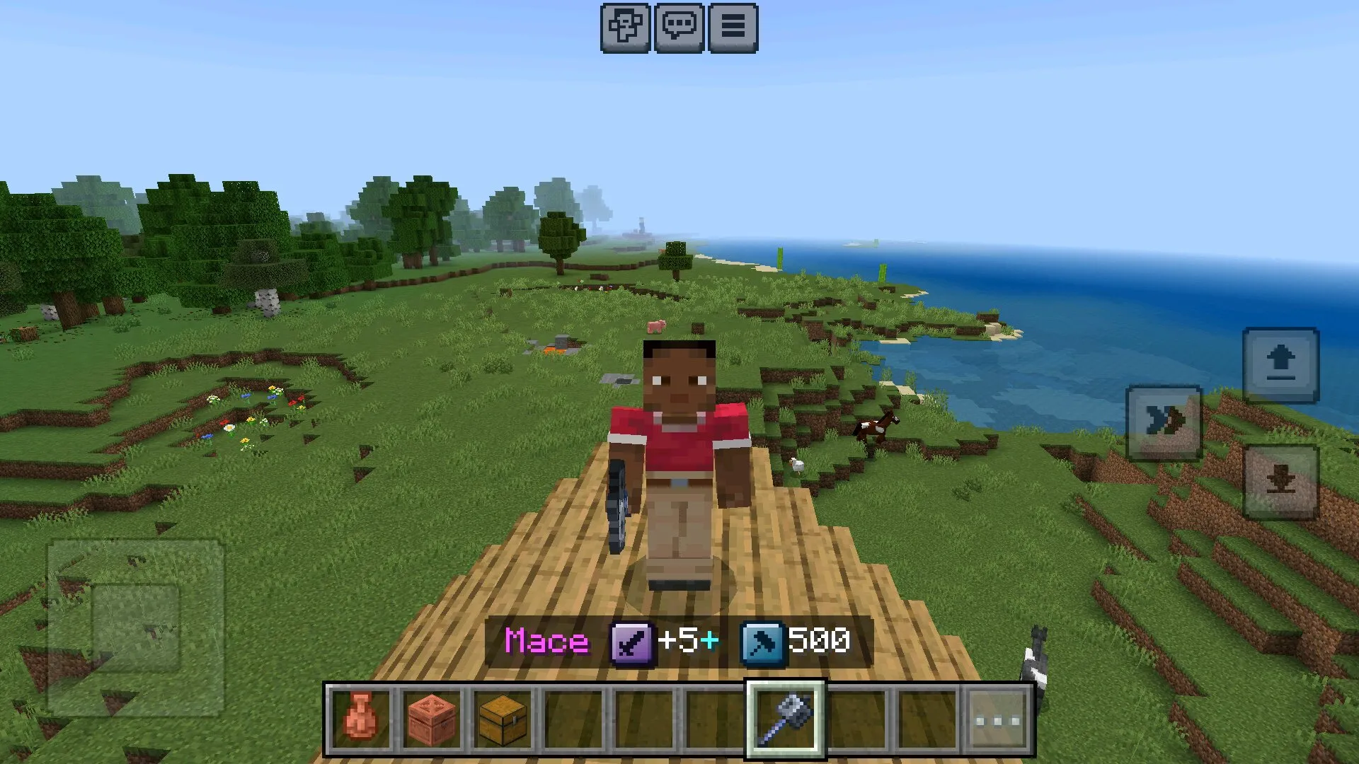 Булава из мода на название предметов в Майнкрафт ПЕ