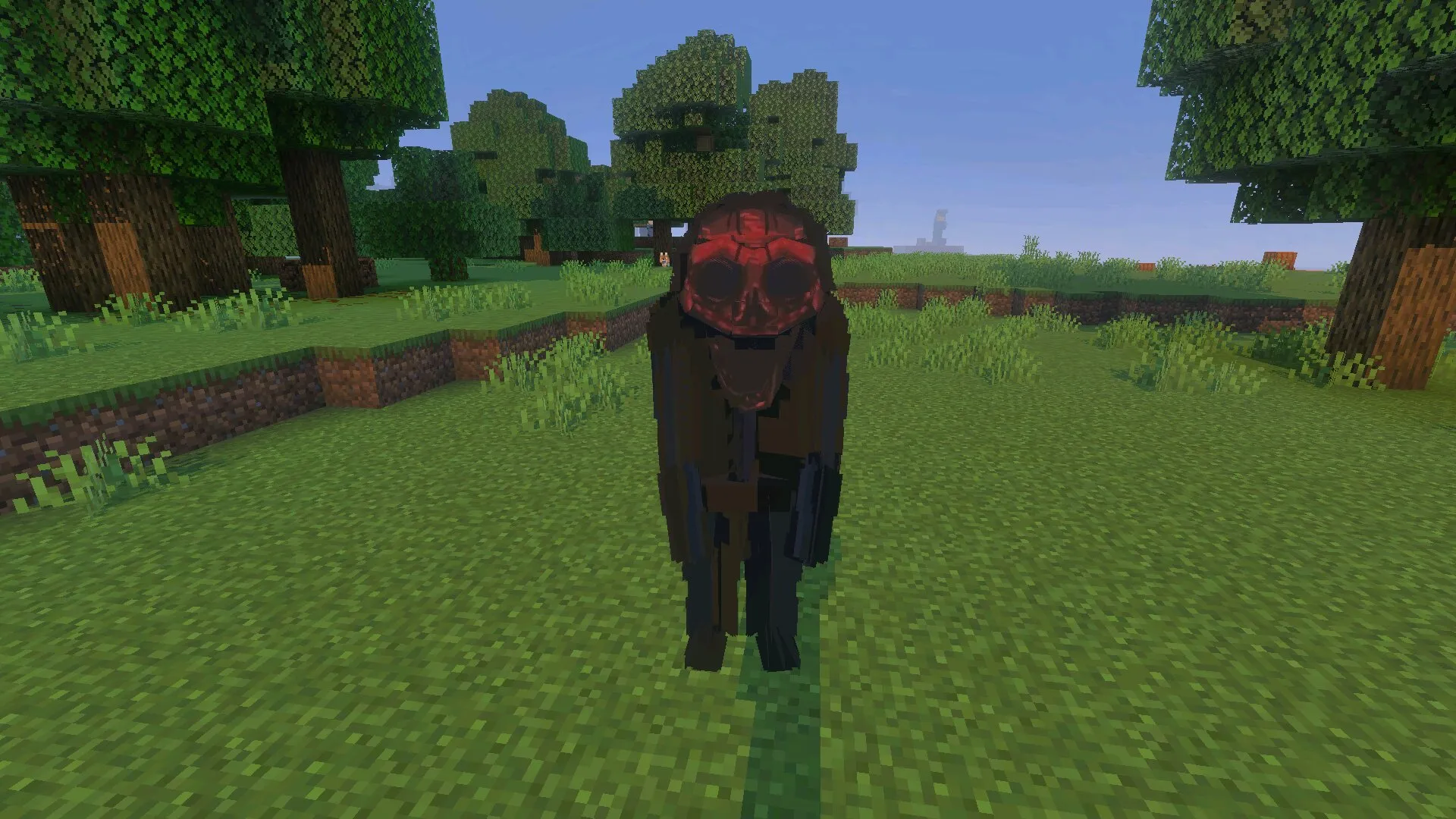 Чудовище из мода на ужасы в Майнкрафт ПЕ