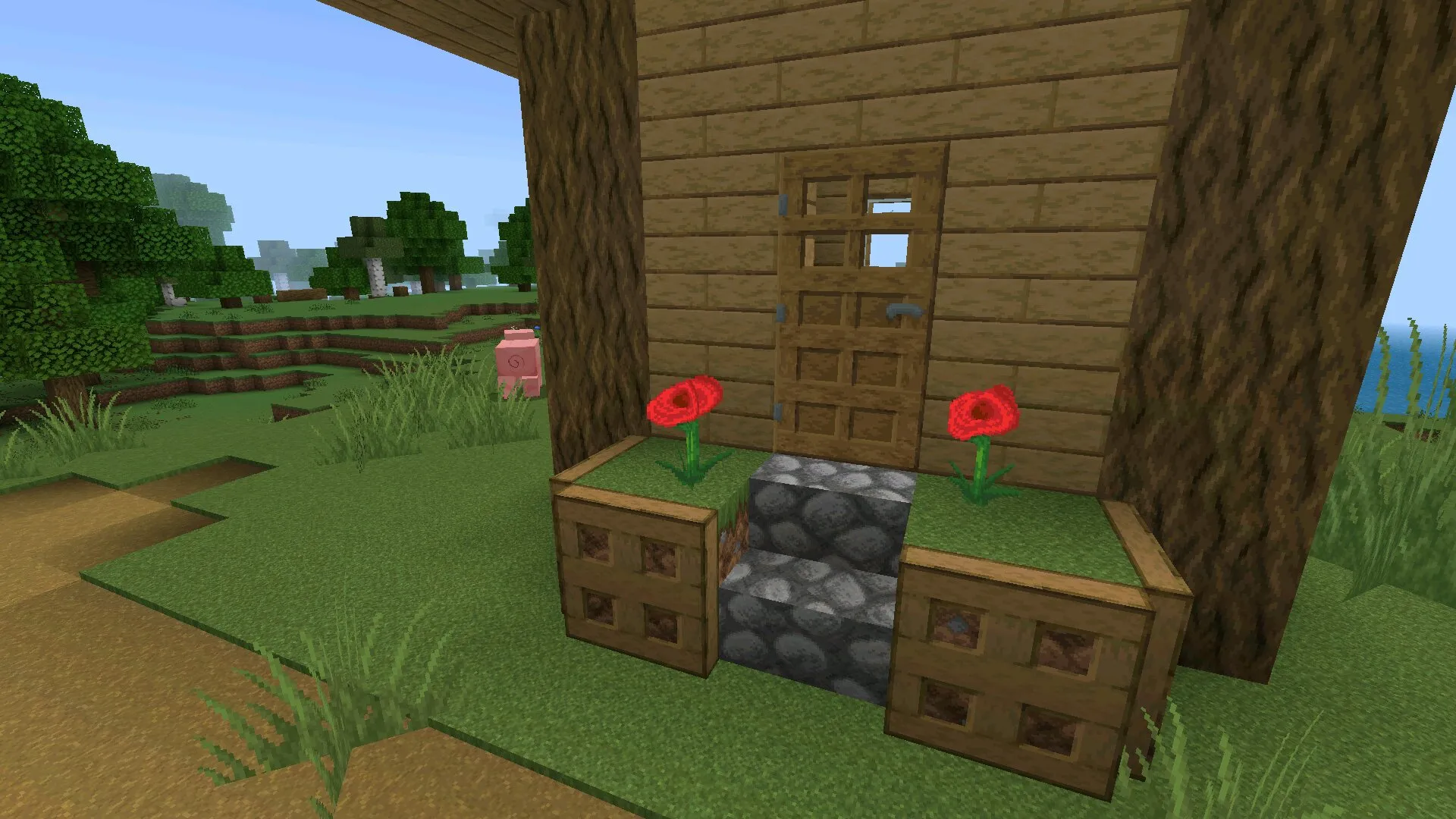 Дом из текстур Faithful 64 на 64 в Майнкрафт ПЕ