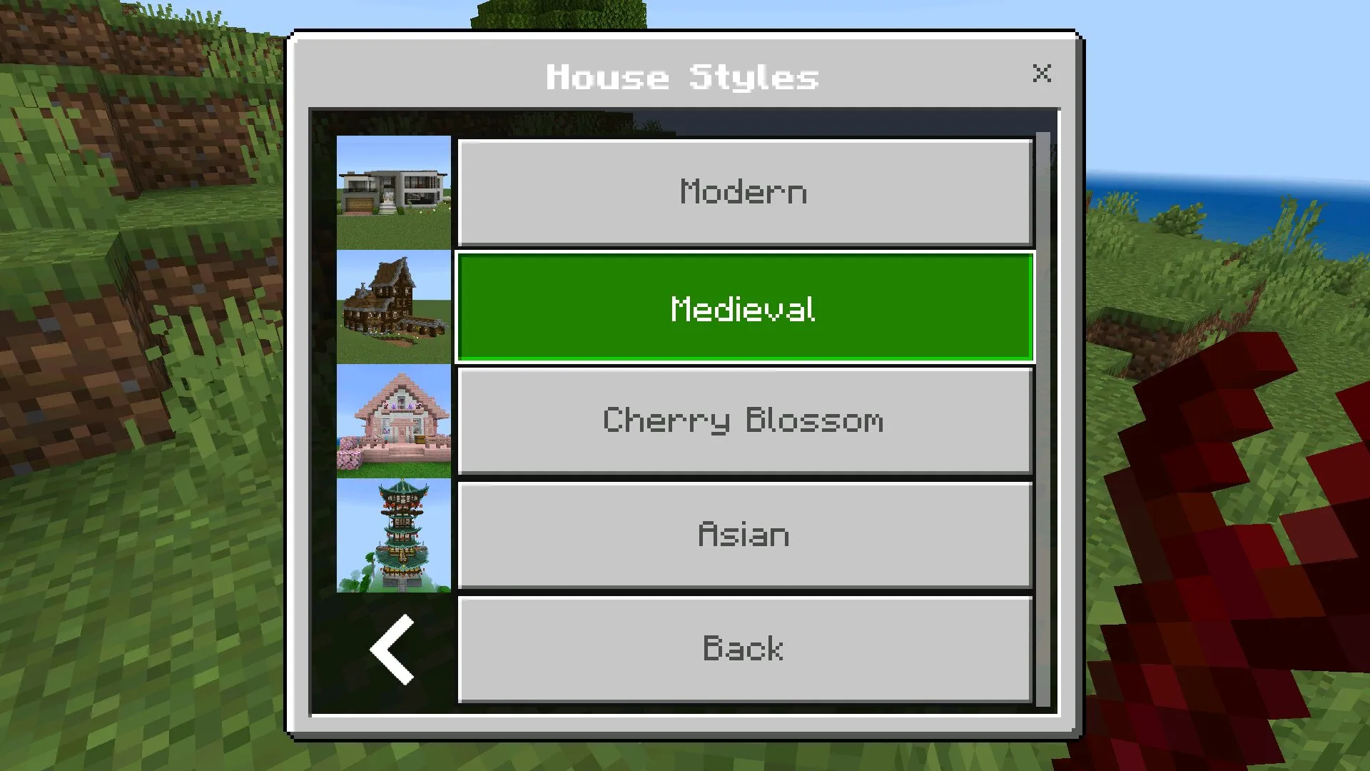 Дома из мода на быстрое ставление блоков в Майнкрафт ПЕ