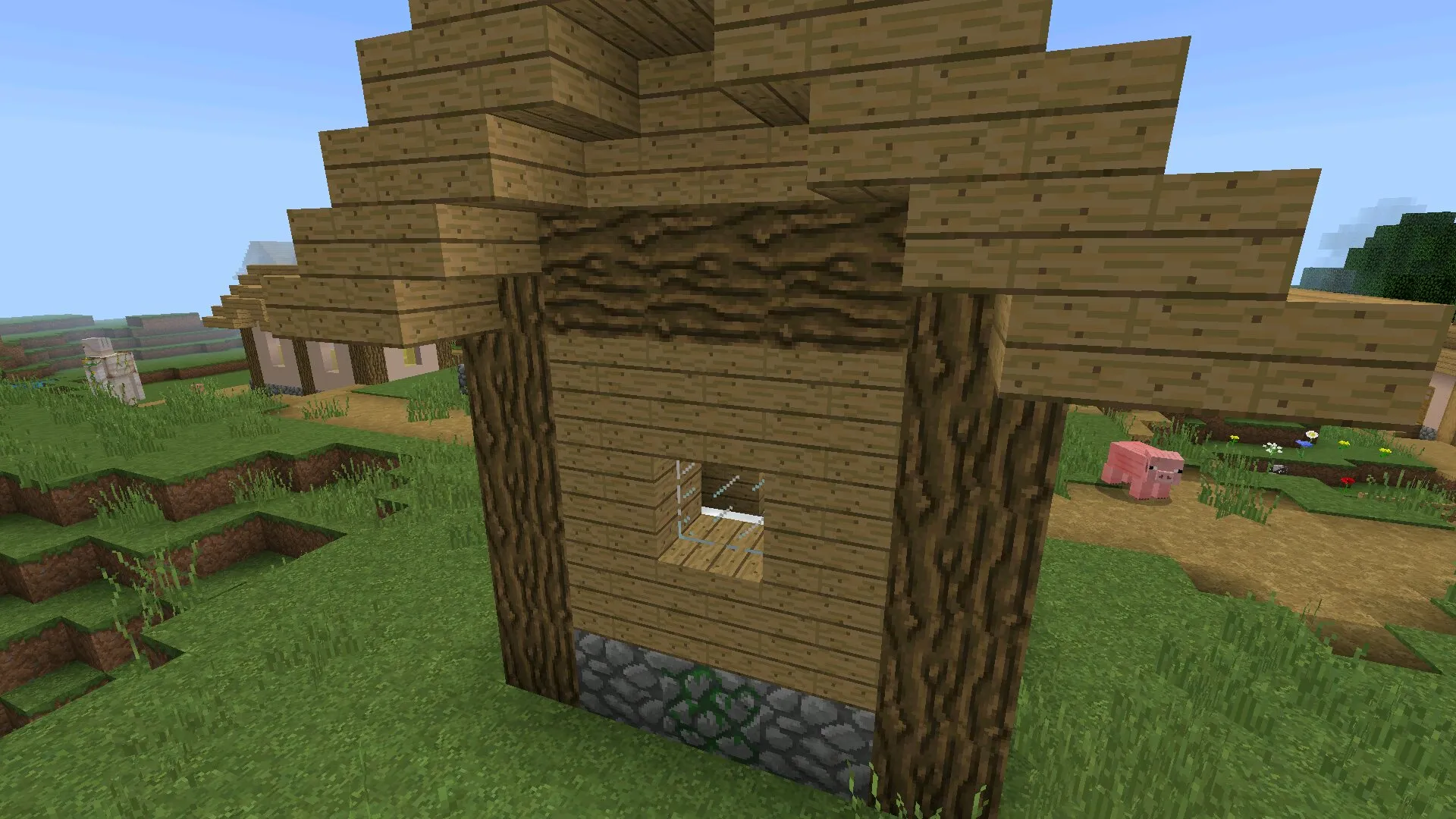 Домик из текстуры old Faithful в Майнкрафт ПЕ