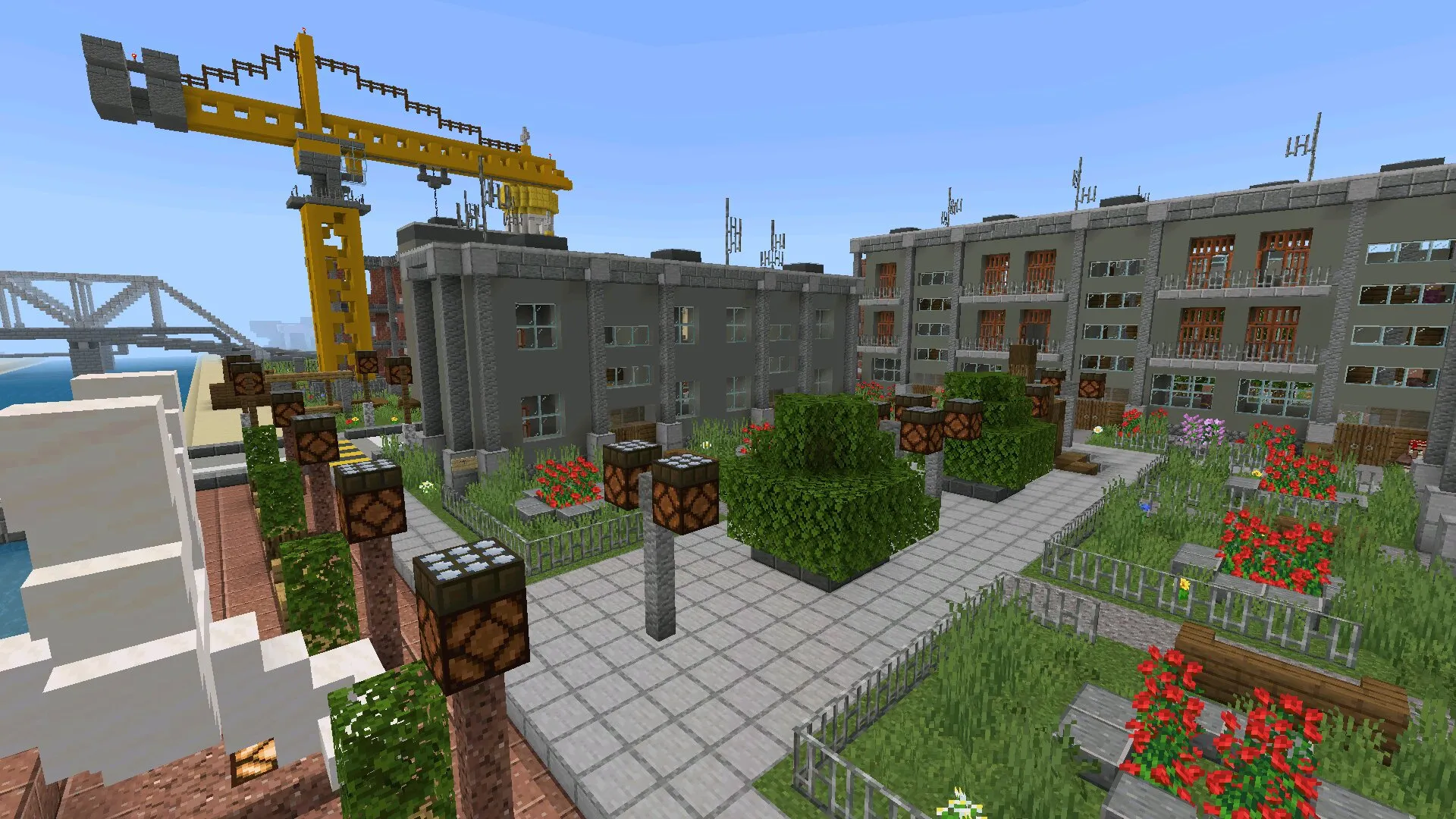 Двор из карты блэк раша в Майнкрафт ПЕ