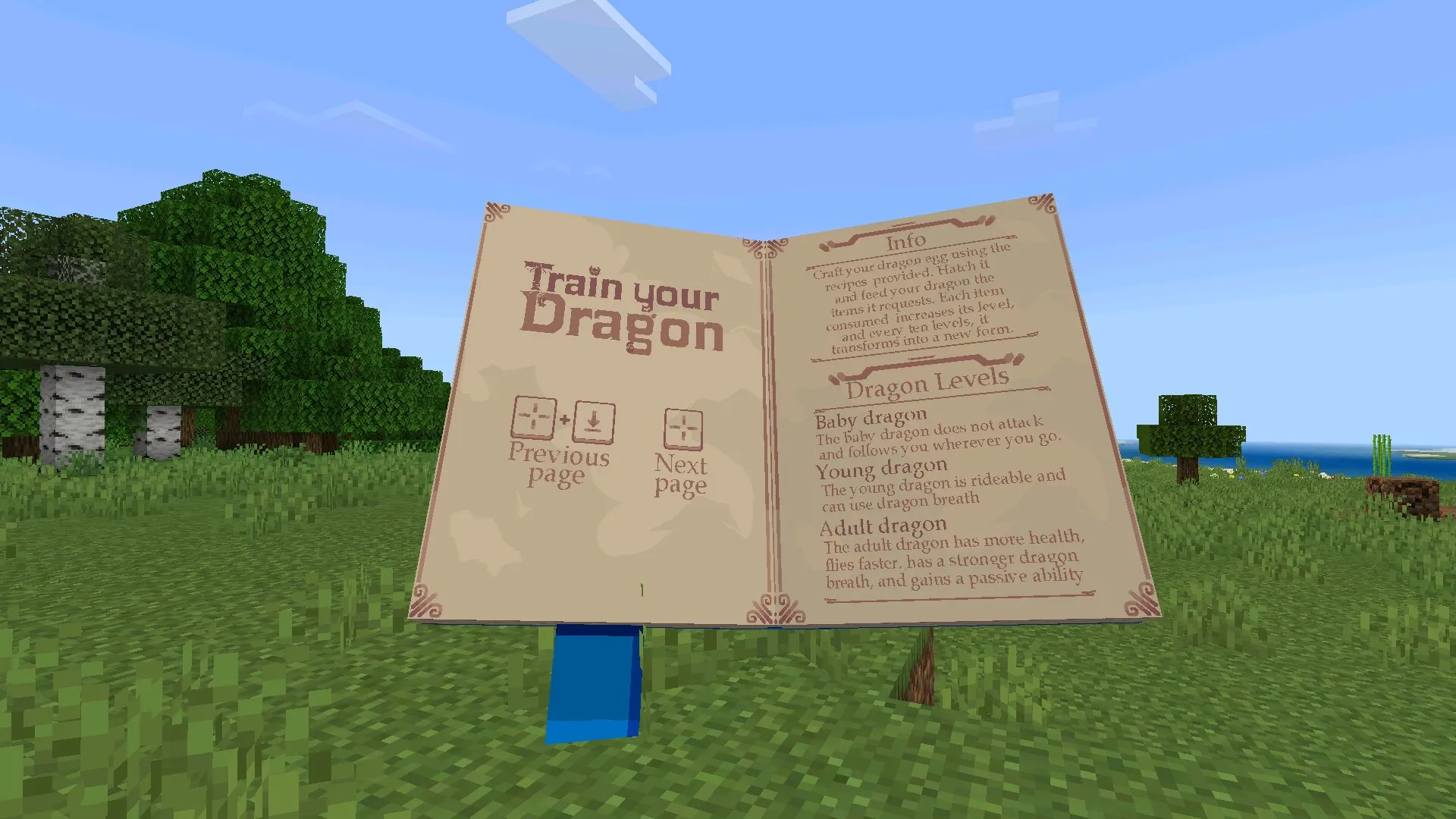 Гайд из мода Как приручить дракона в Майнкрафт ПЕ