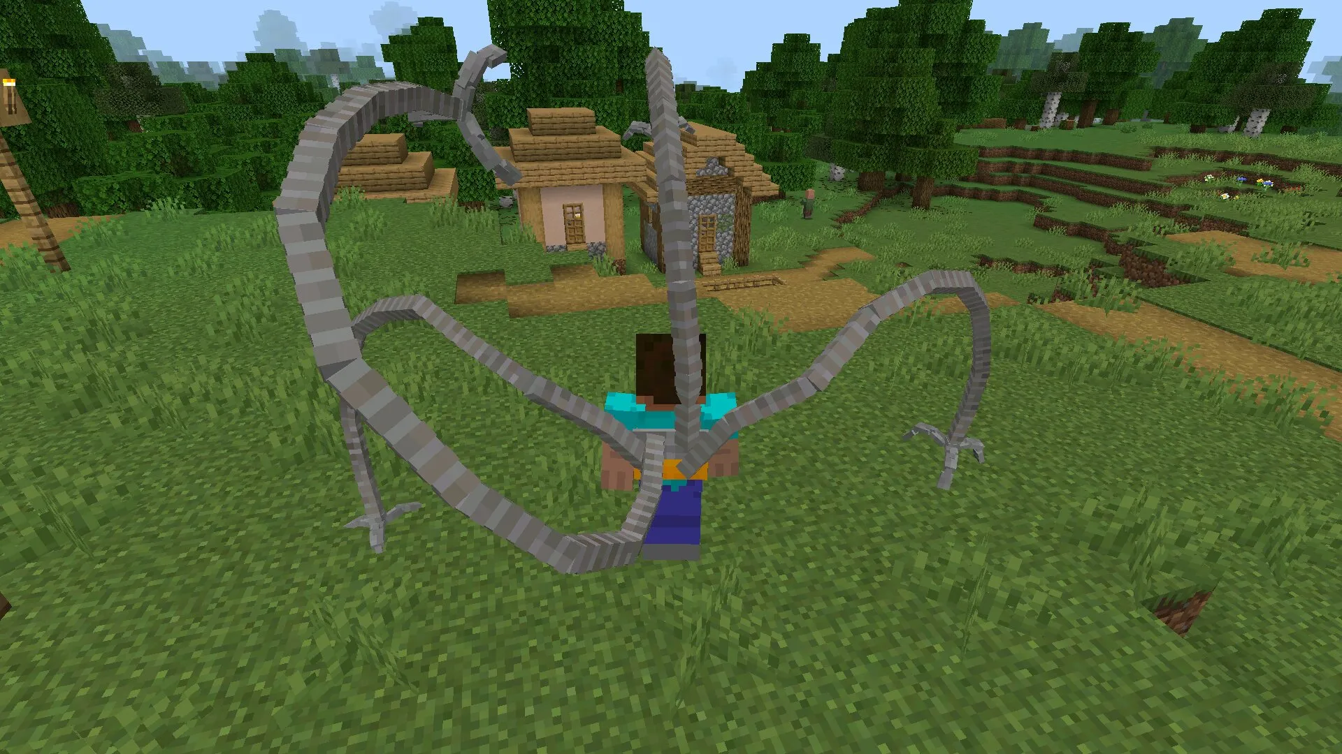 Хват из мода на доктора осьминога в Майнкрафт ПЕ