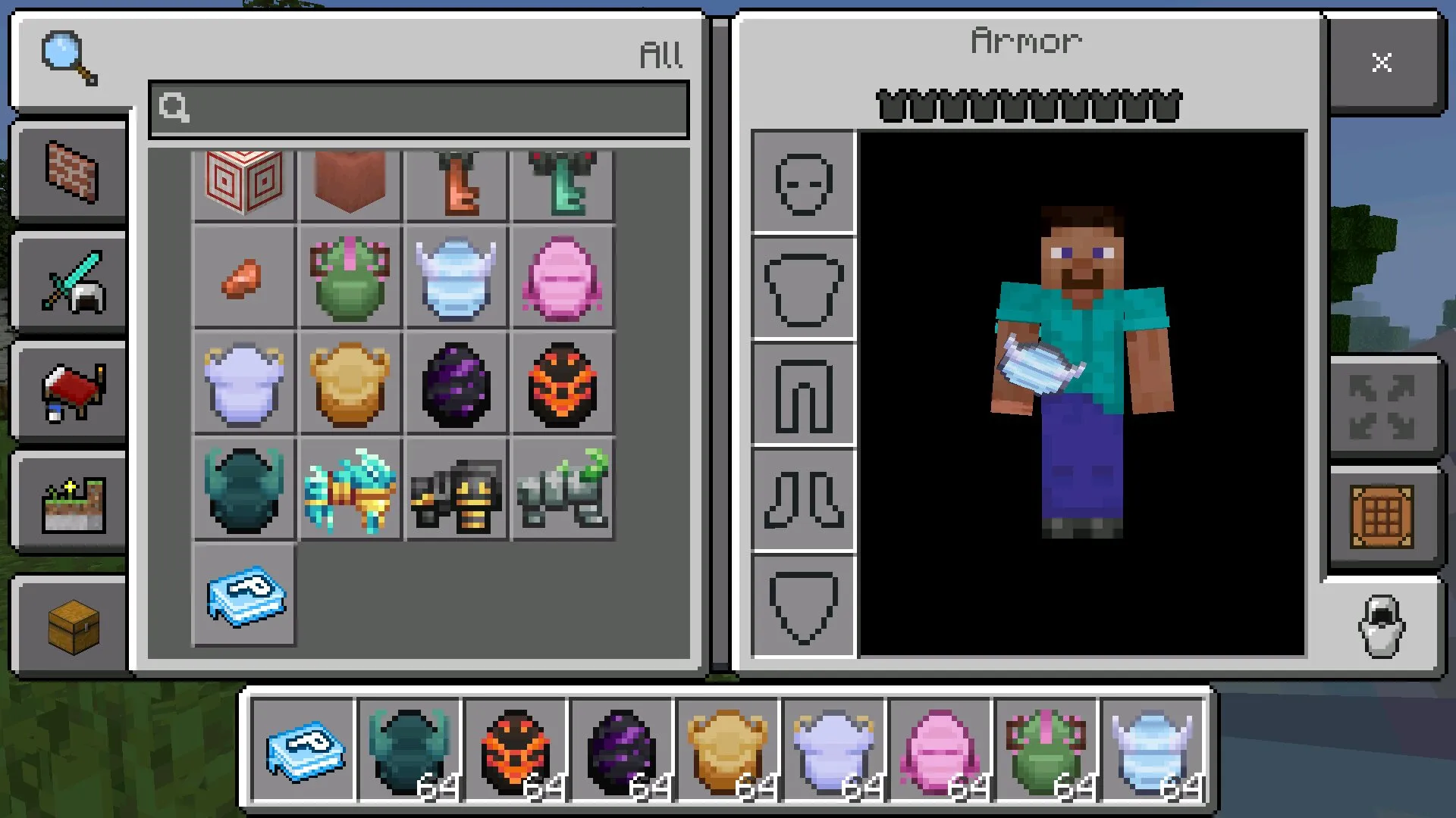 Инвентарь из мода Как приручить дракона в Майнкрафт ПЕ