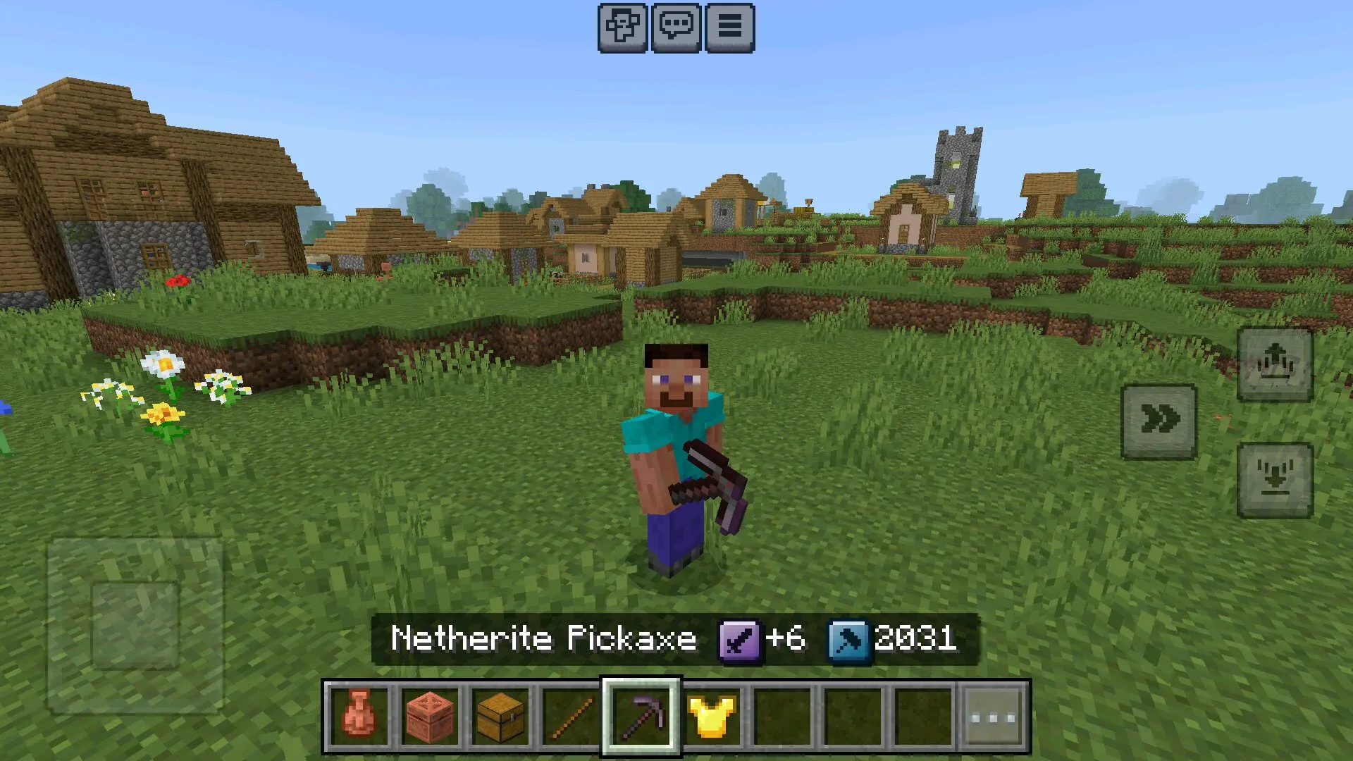 Кирка из мода на название предметов в Майнкрафт ПЕ